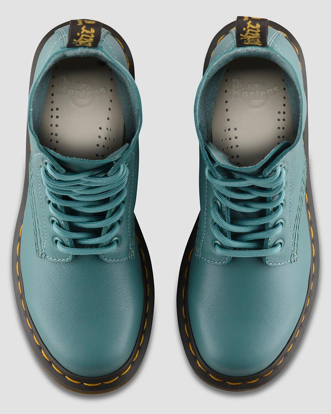 teal dr martens boots