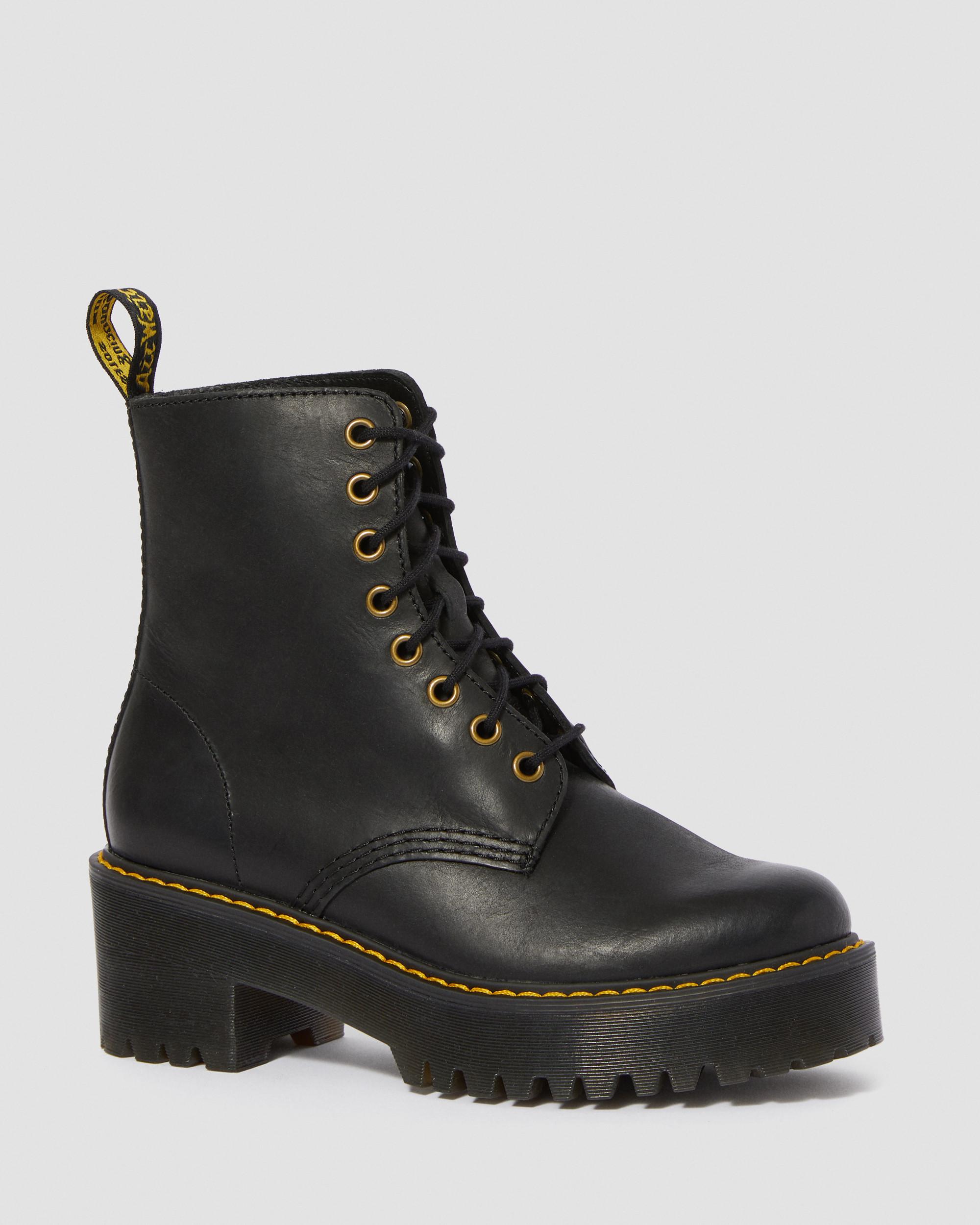 WYOMING LEATHER HEELED BOOTS | Dr. Martens