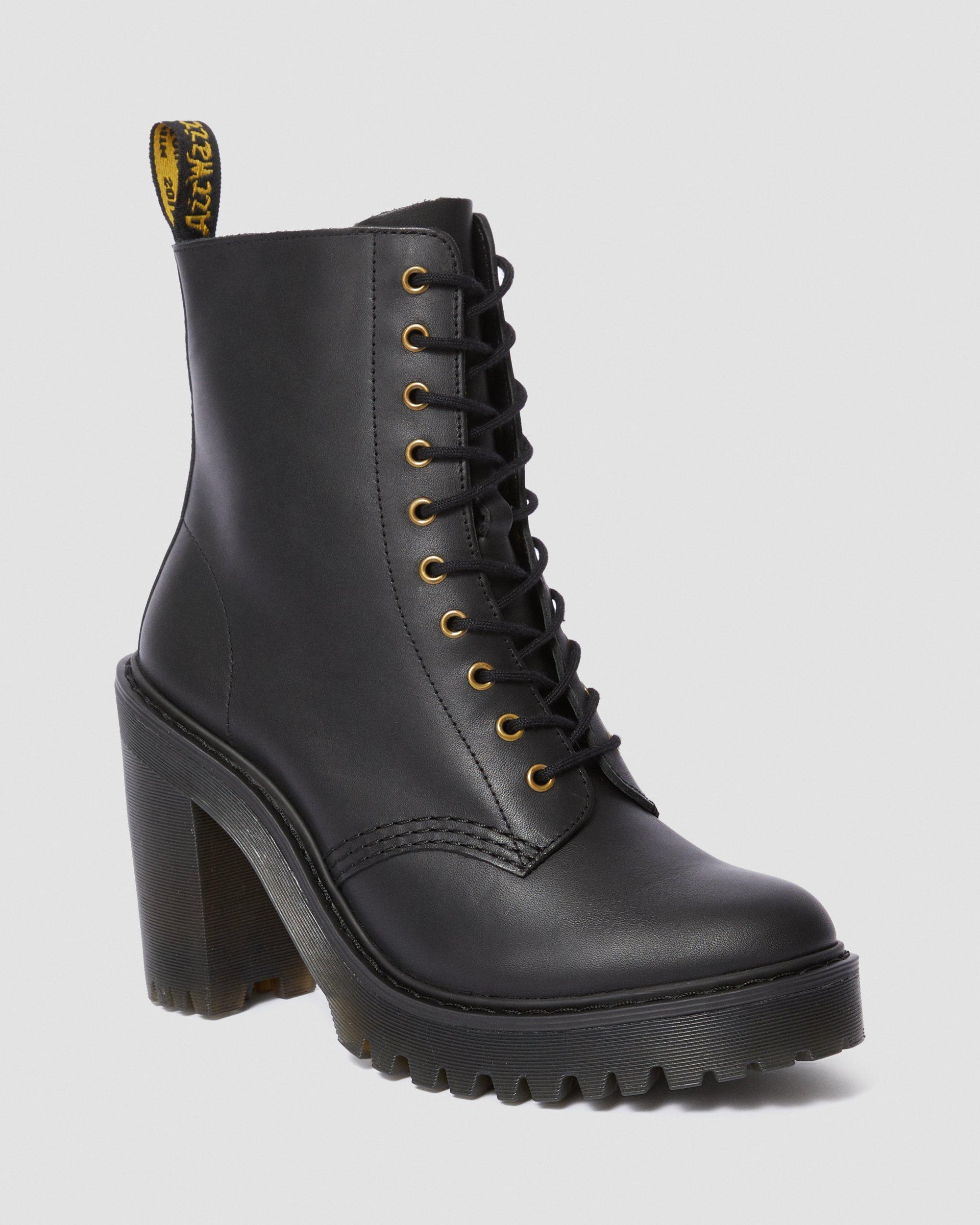 LEATHER HEELED BOOTS | Dr. Martens 