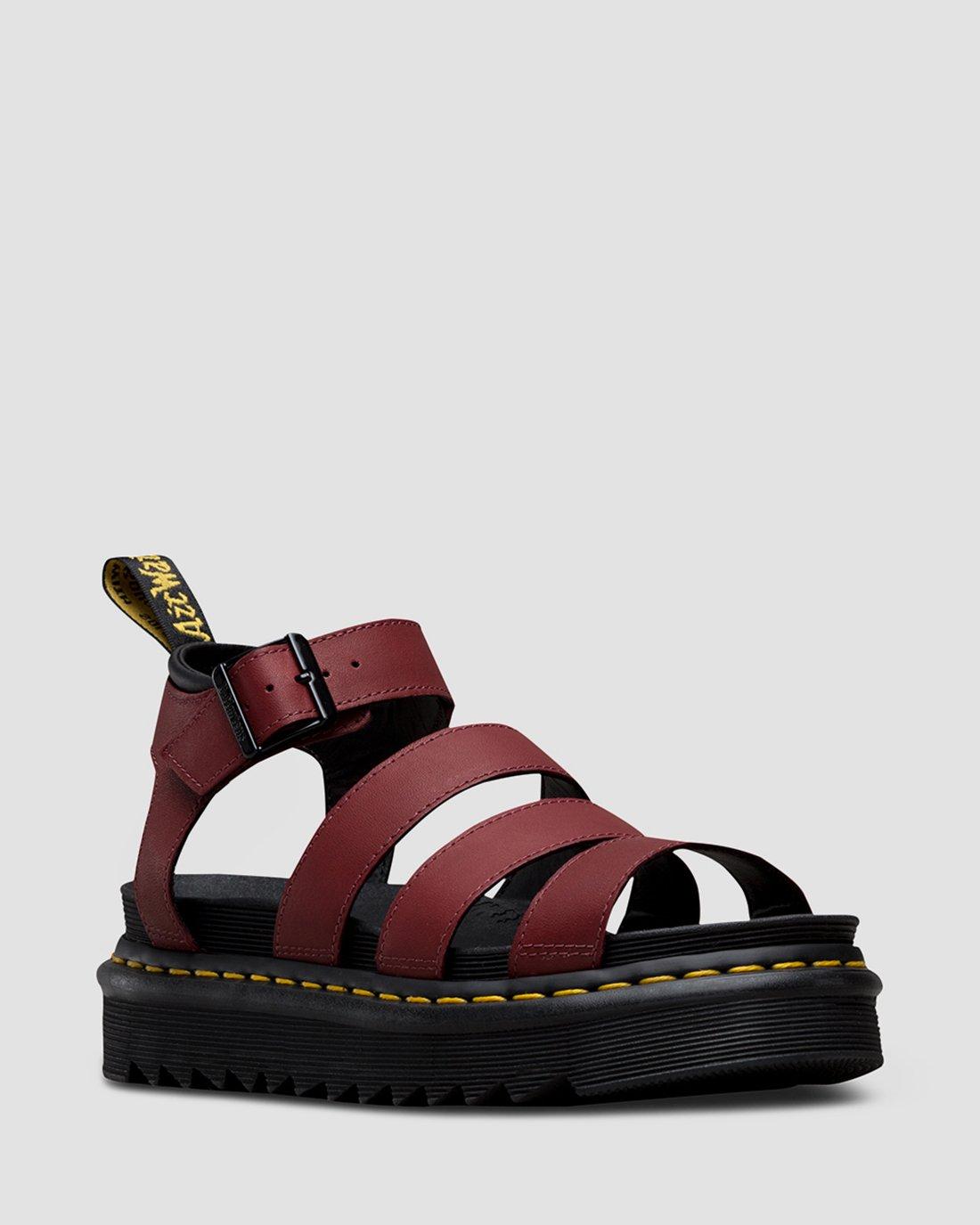 dr martens cherry red sandals