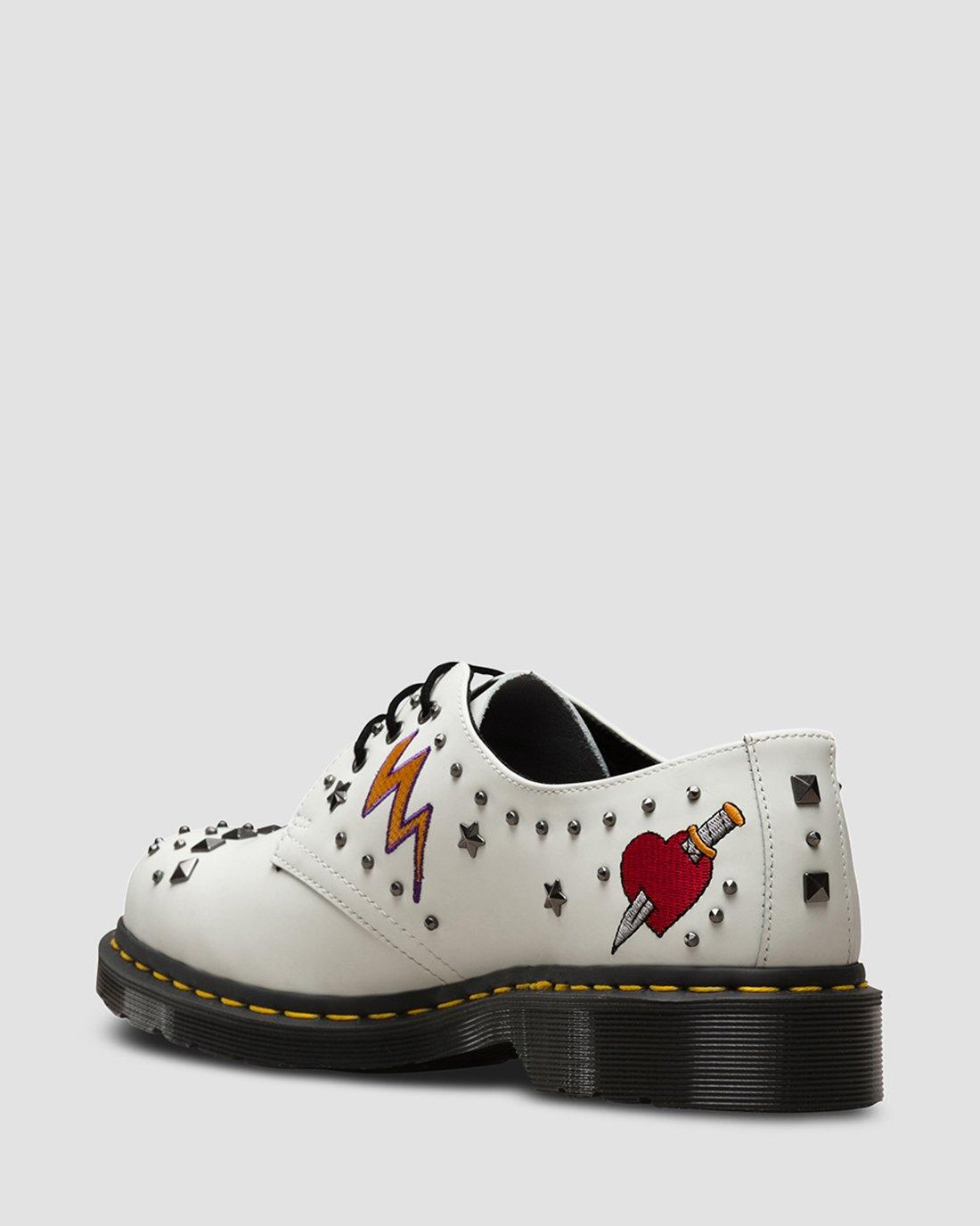 dr martens rock and roll white