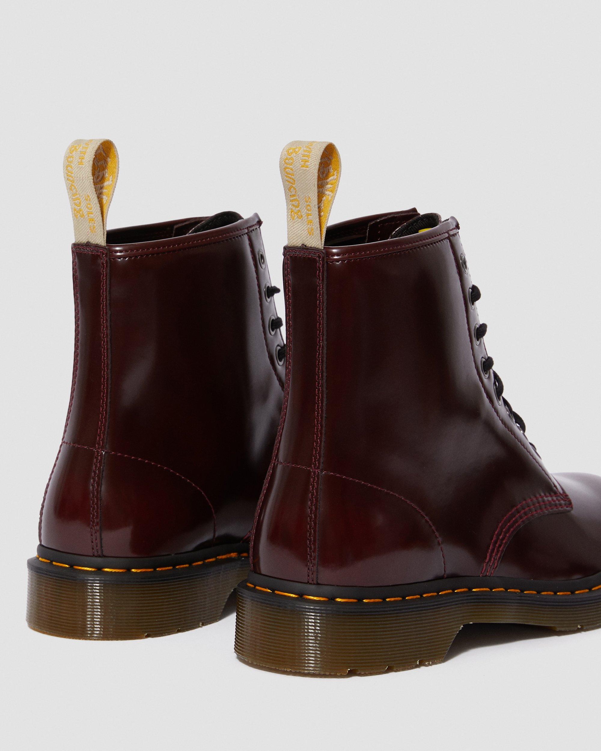 dr martens cherry red oxford brush