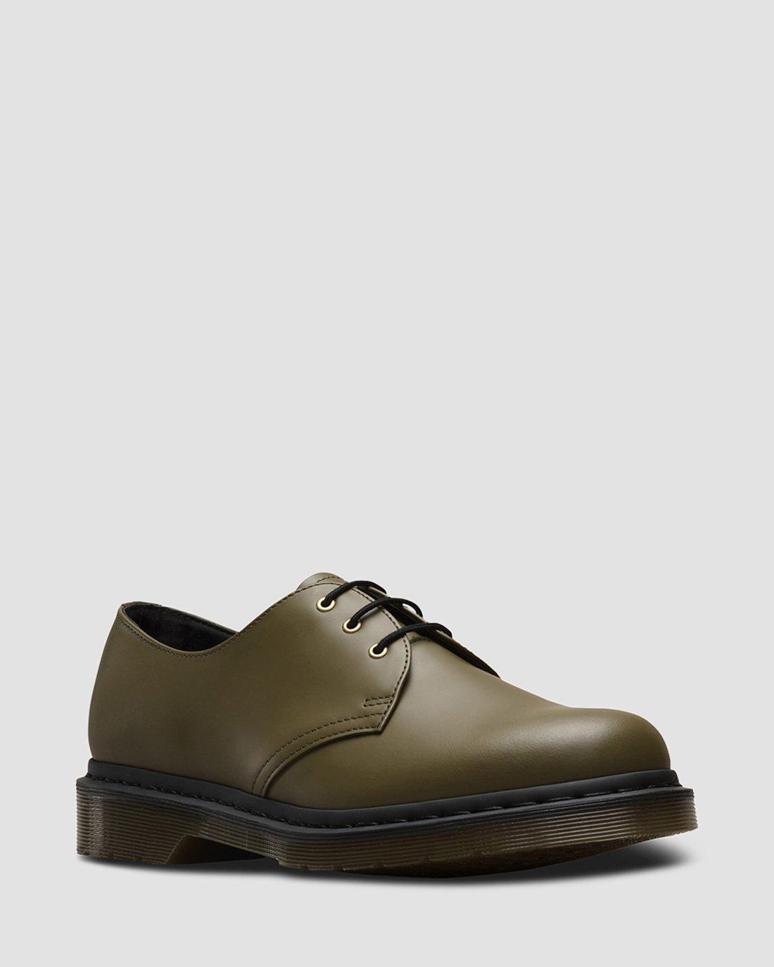 dr martens olive smooth