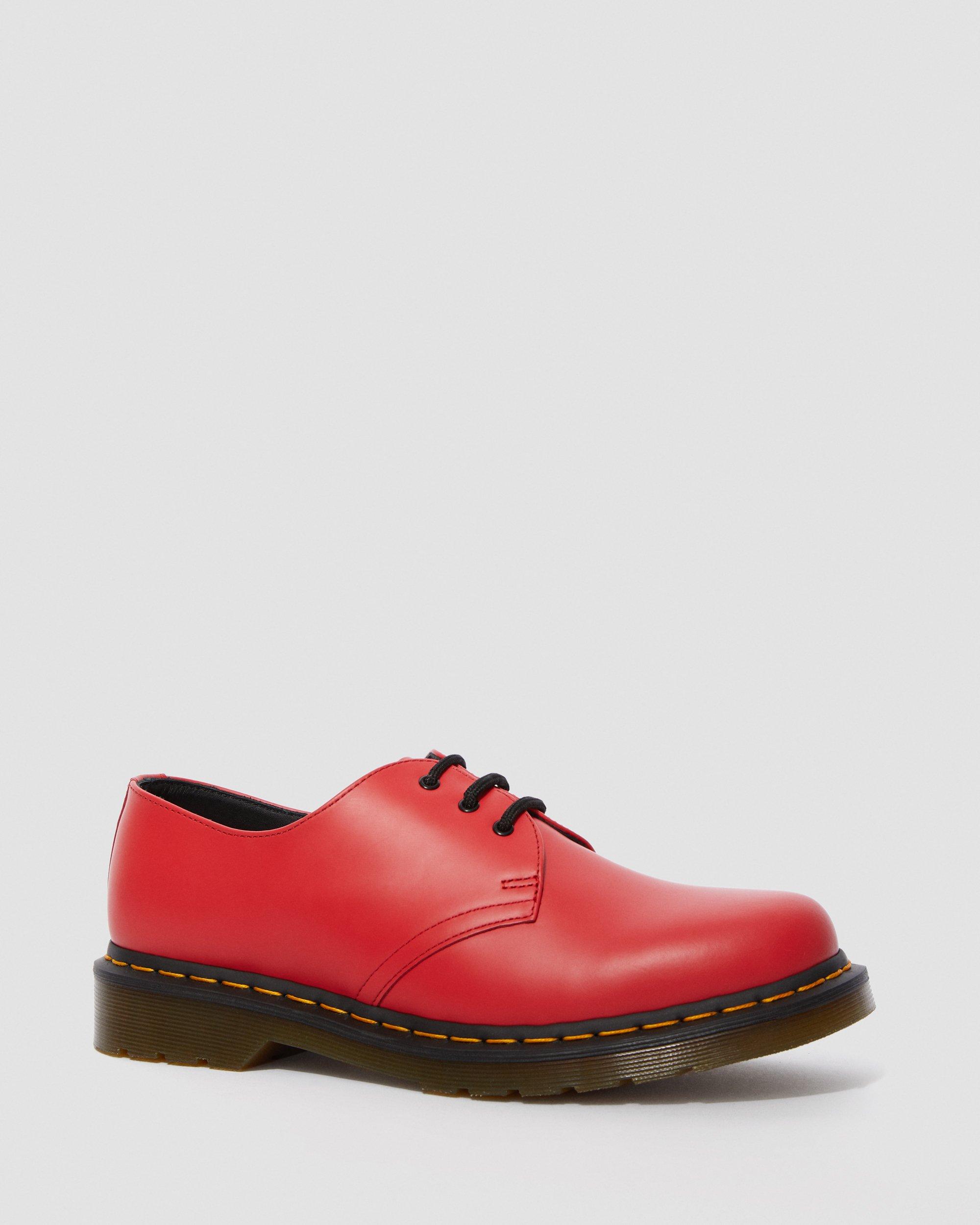 red dr martin boots
