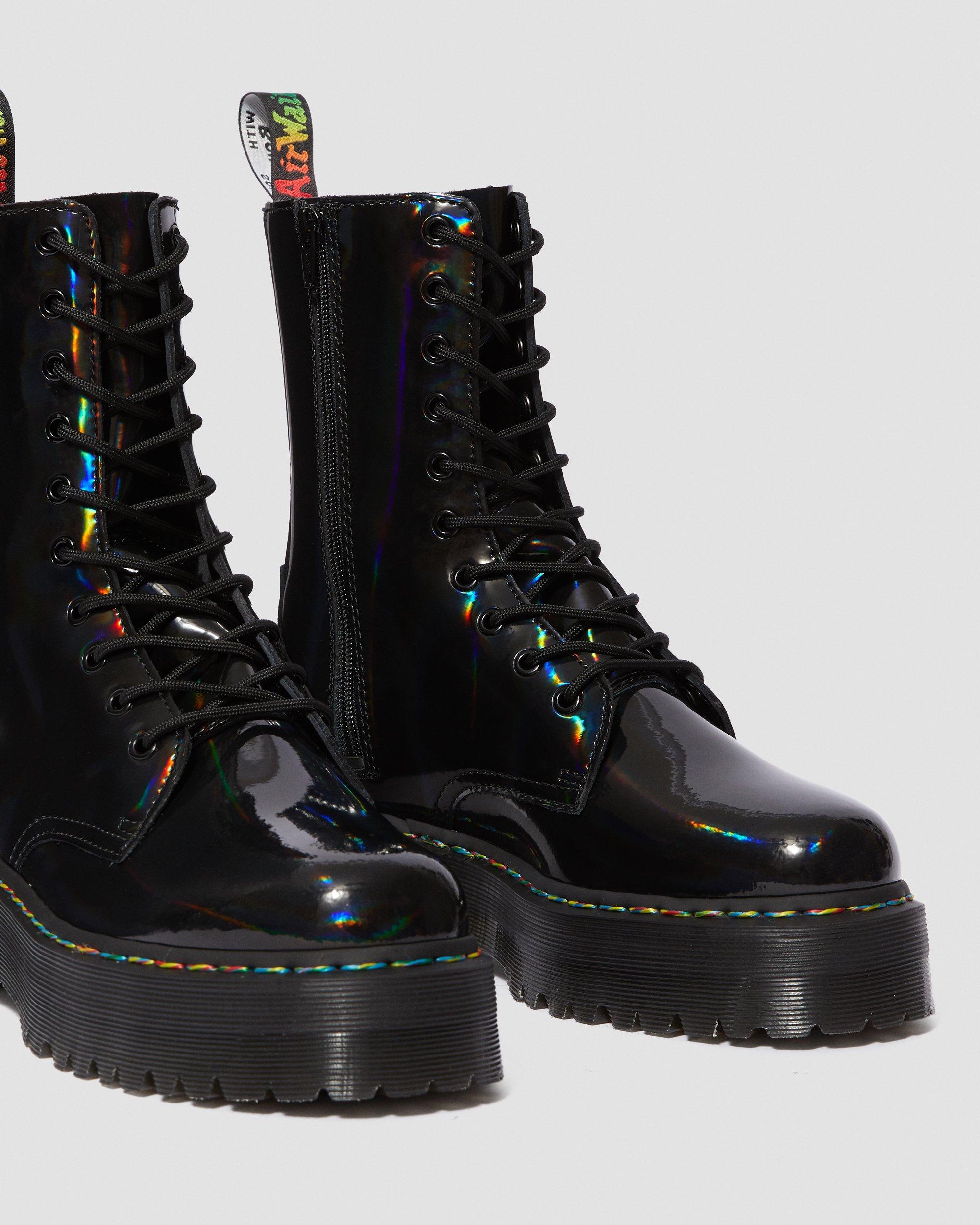 doc martens rainbow boots