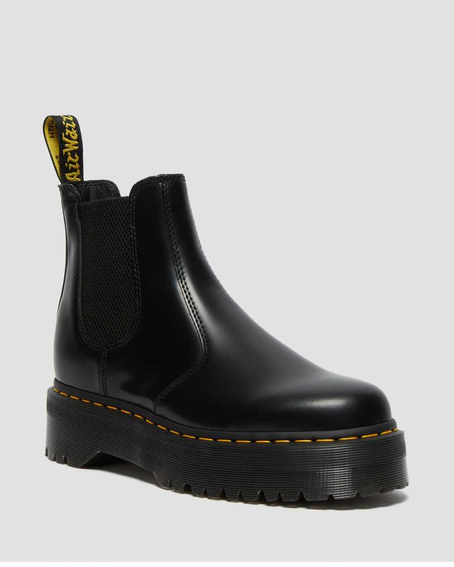 2976 Polished Smooth Platform Chelsea Boots2976 Smooth Leather Platform Chelsea Boots Dr. Martens