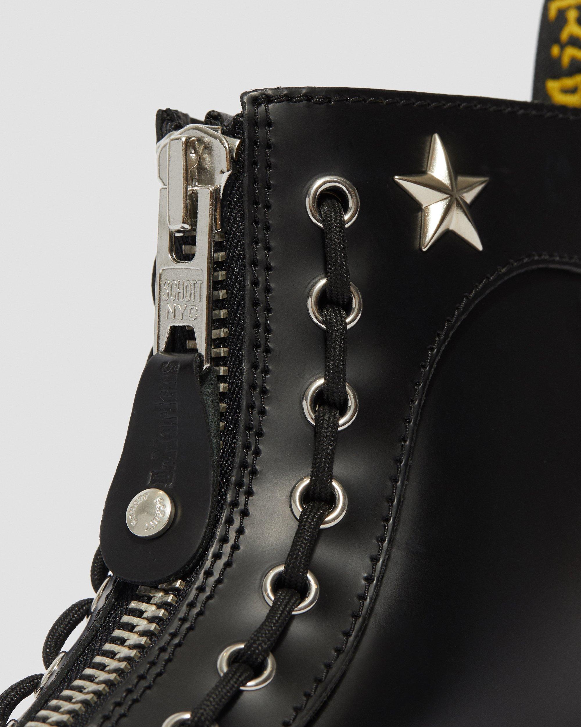 1460 schott leather ankle boots