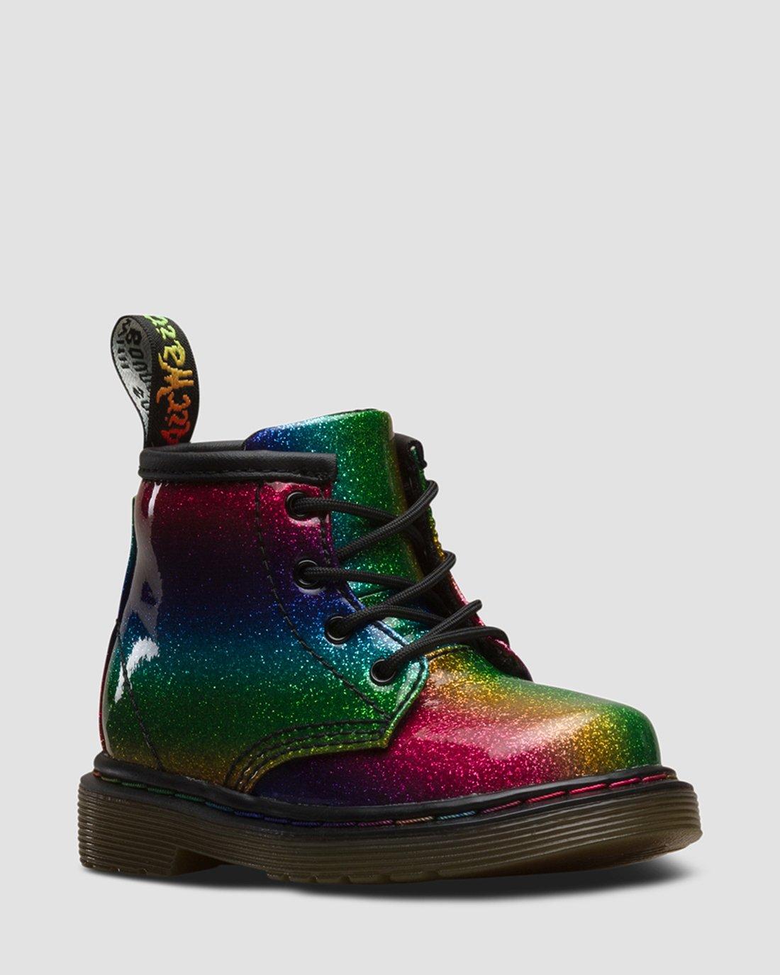 dr martens glitter rainbow