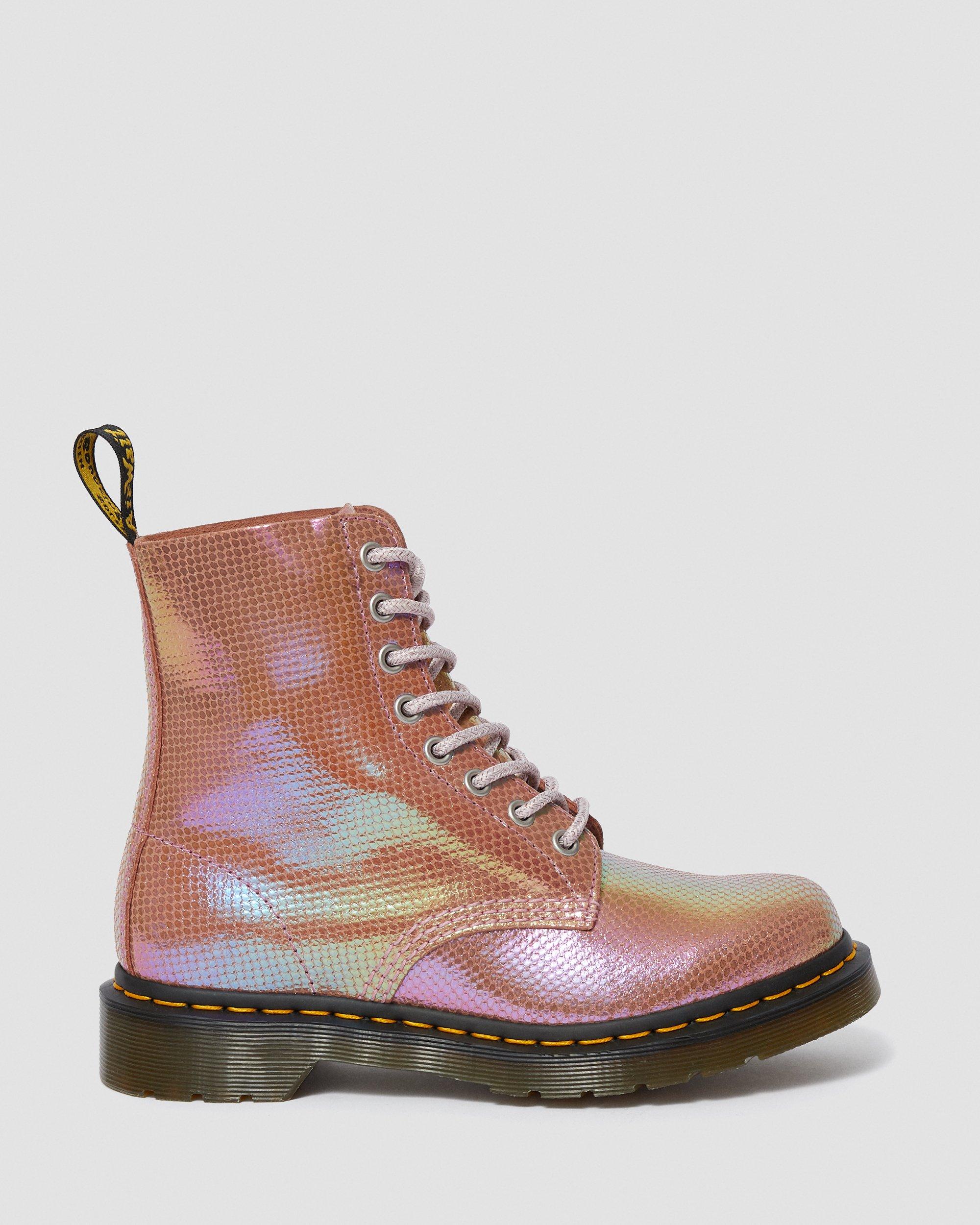 vegan 1460 pascal iridescent ankle boots