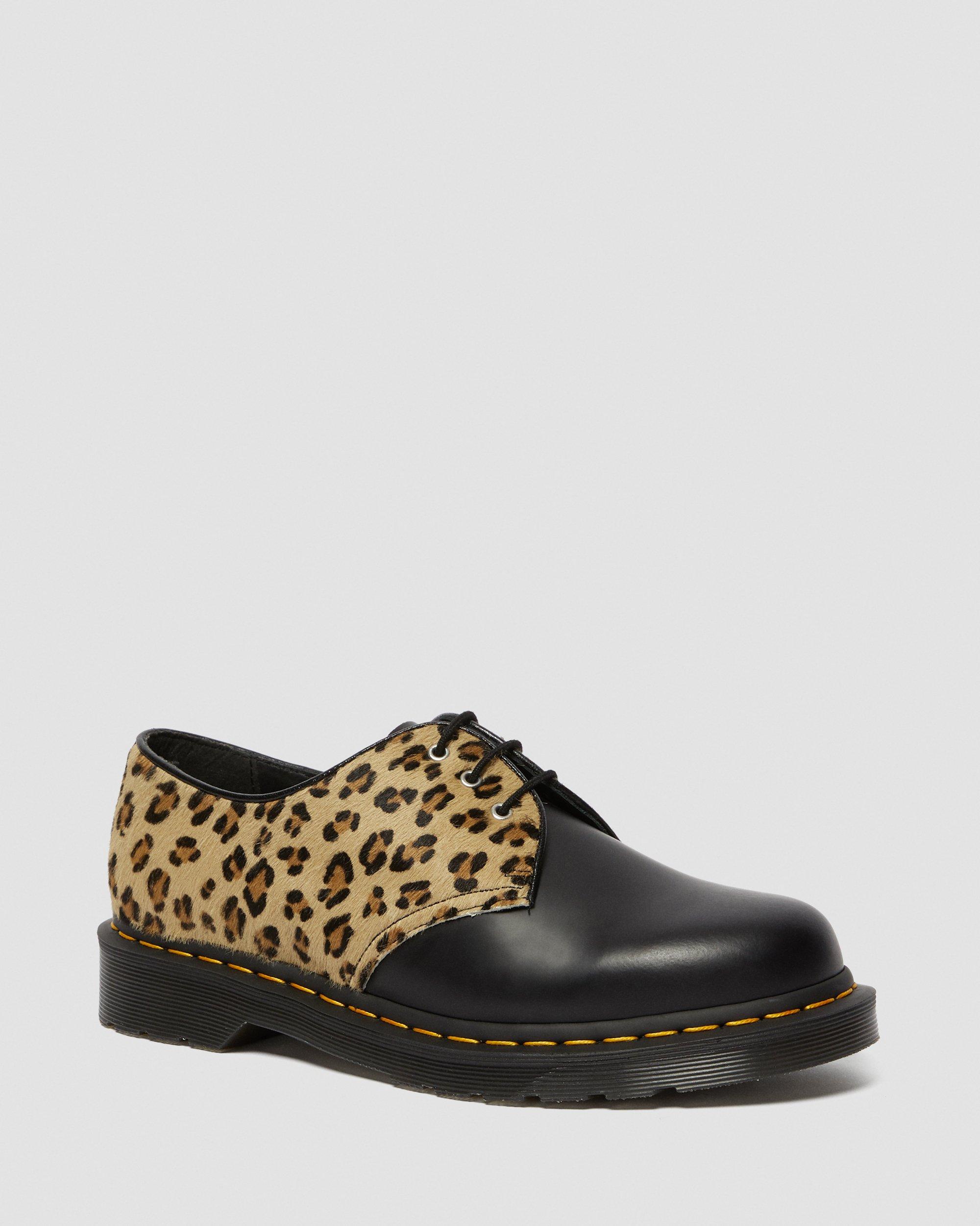 leopard print leather shoes