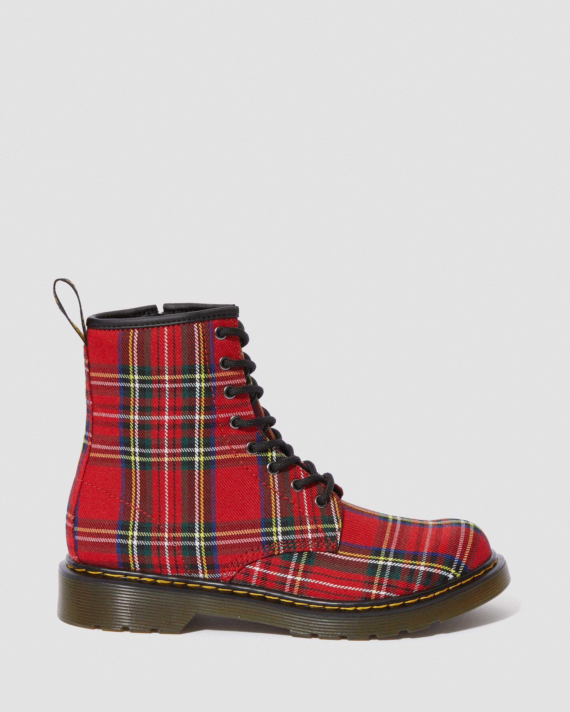 dr martens tartan canvas