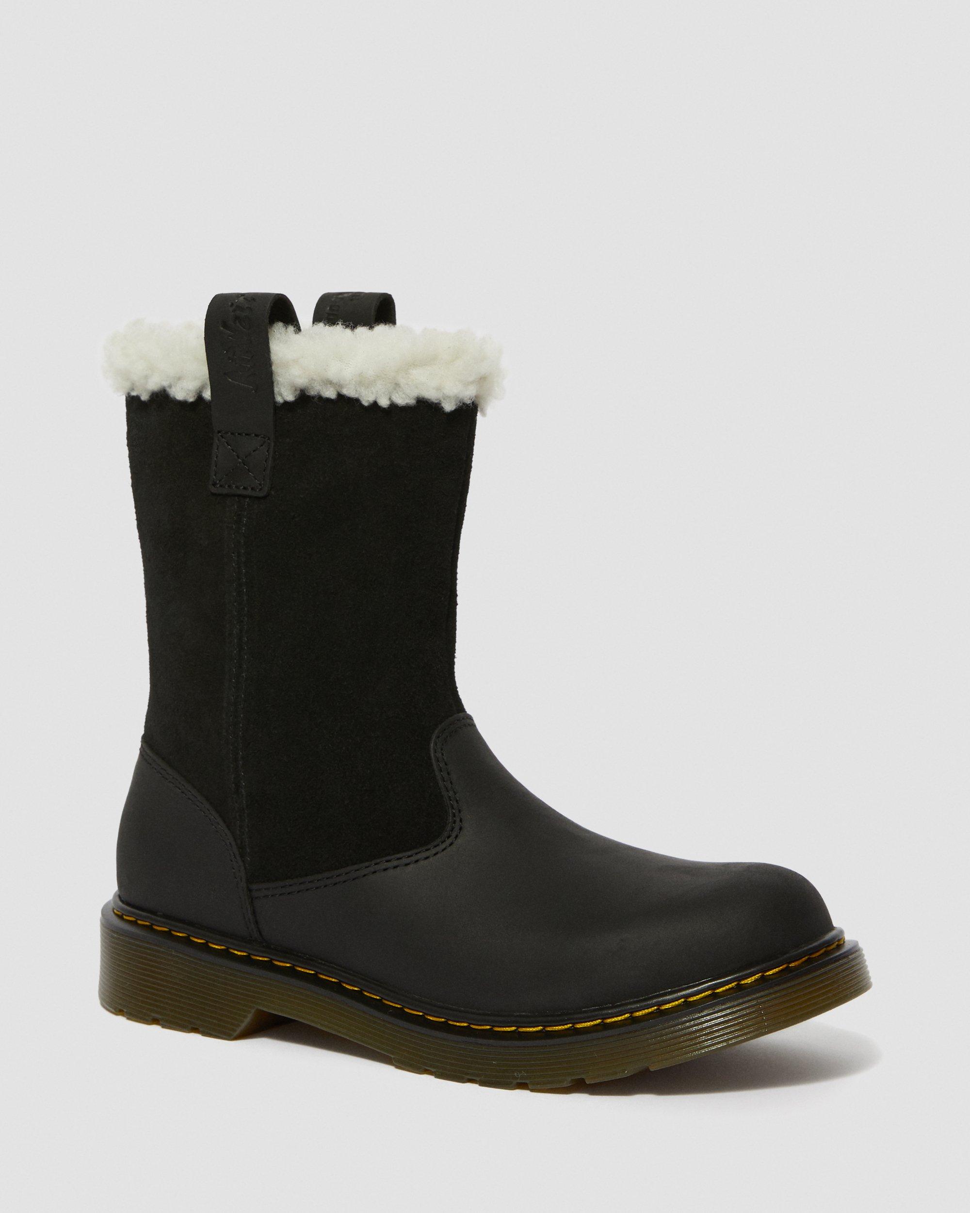 JUNEY YOUTH FAUX FUR LINED HIGH BOOTS 