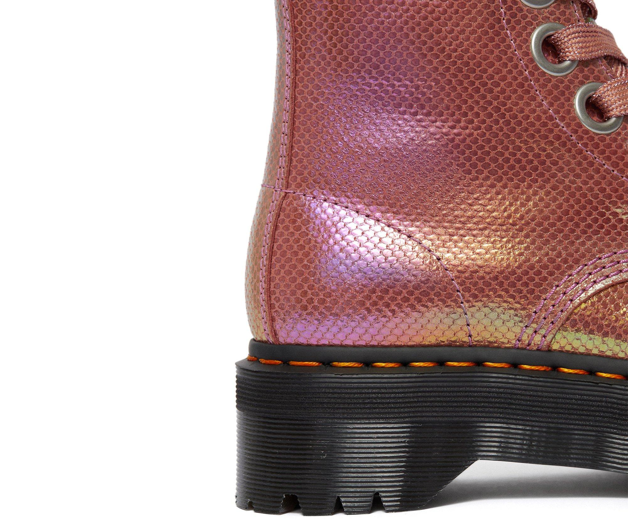 dr martens molly iridescent pink