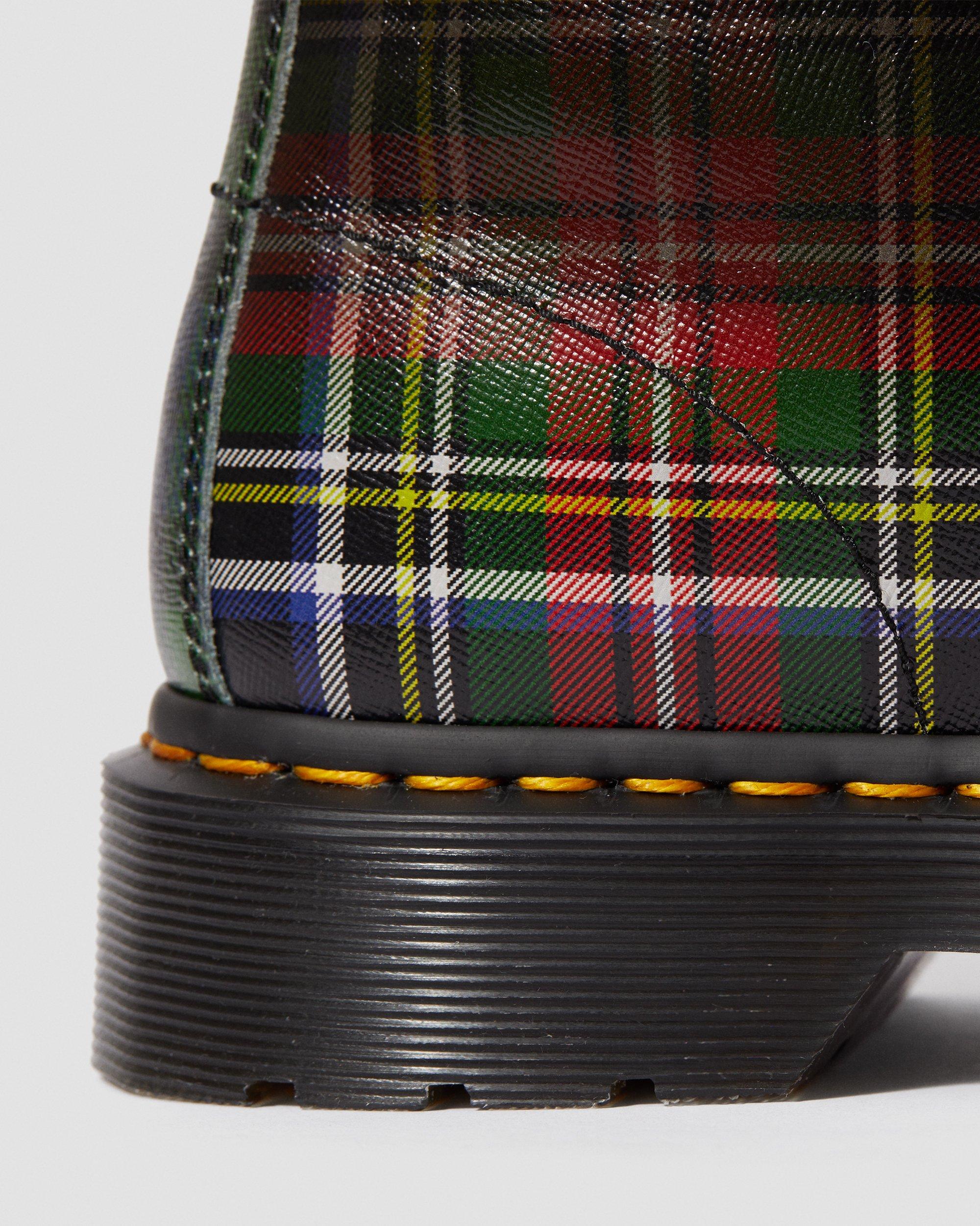 1460 TARTAN LEATHER ANKLE BOOTS | Dr 