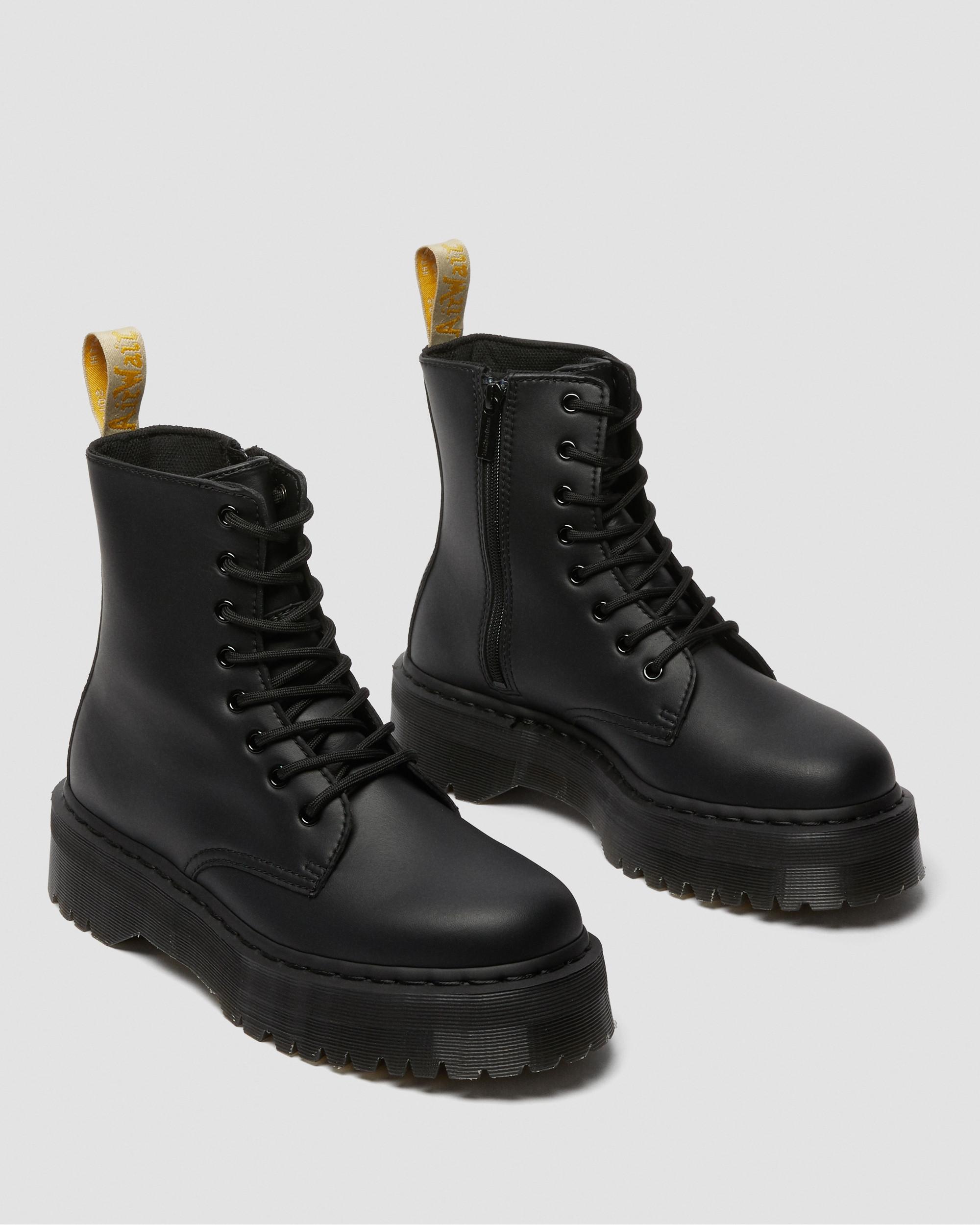 dr martens black platform boots