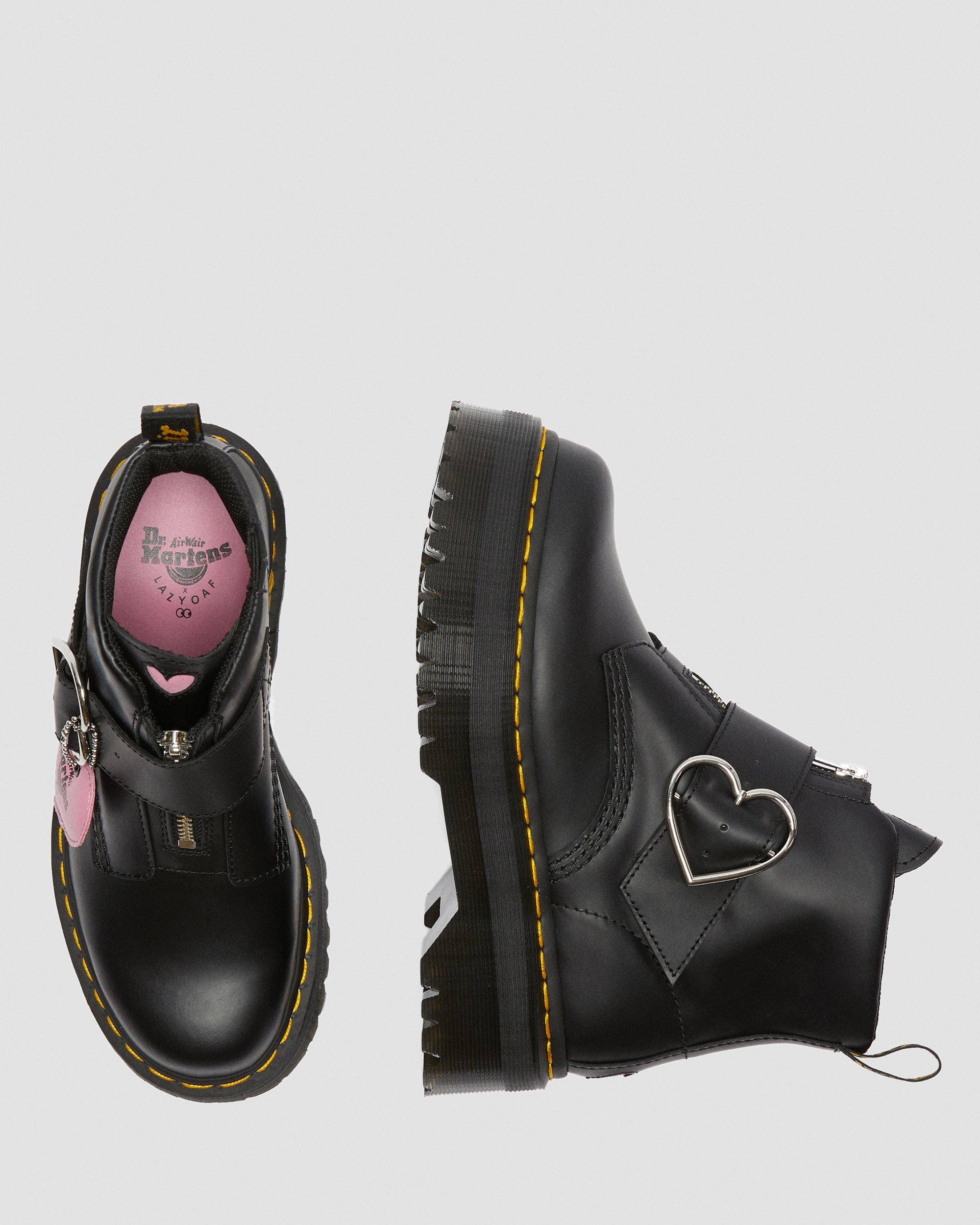 doc martens lazy oaf buckle boot