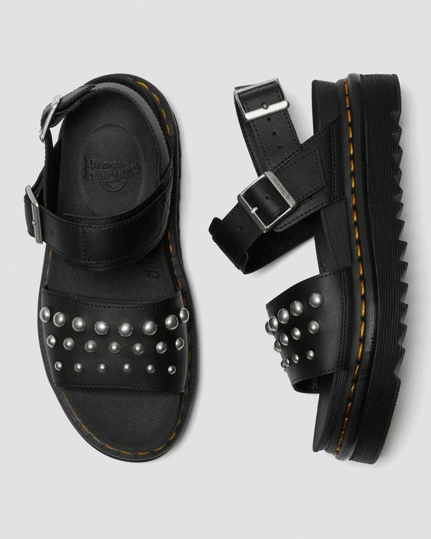 Voss Leather Studded Sandals | Dr. Martens