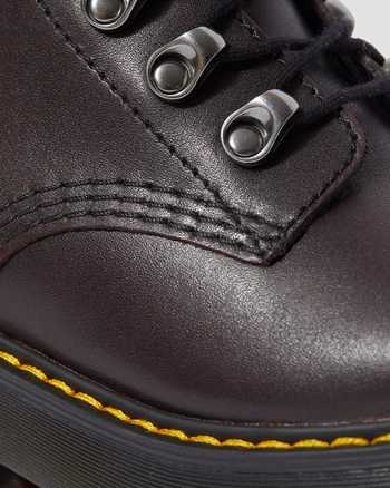 Leona Women's Vintage Leather Heeled Boots | Dr. Martens
