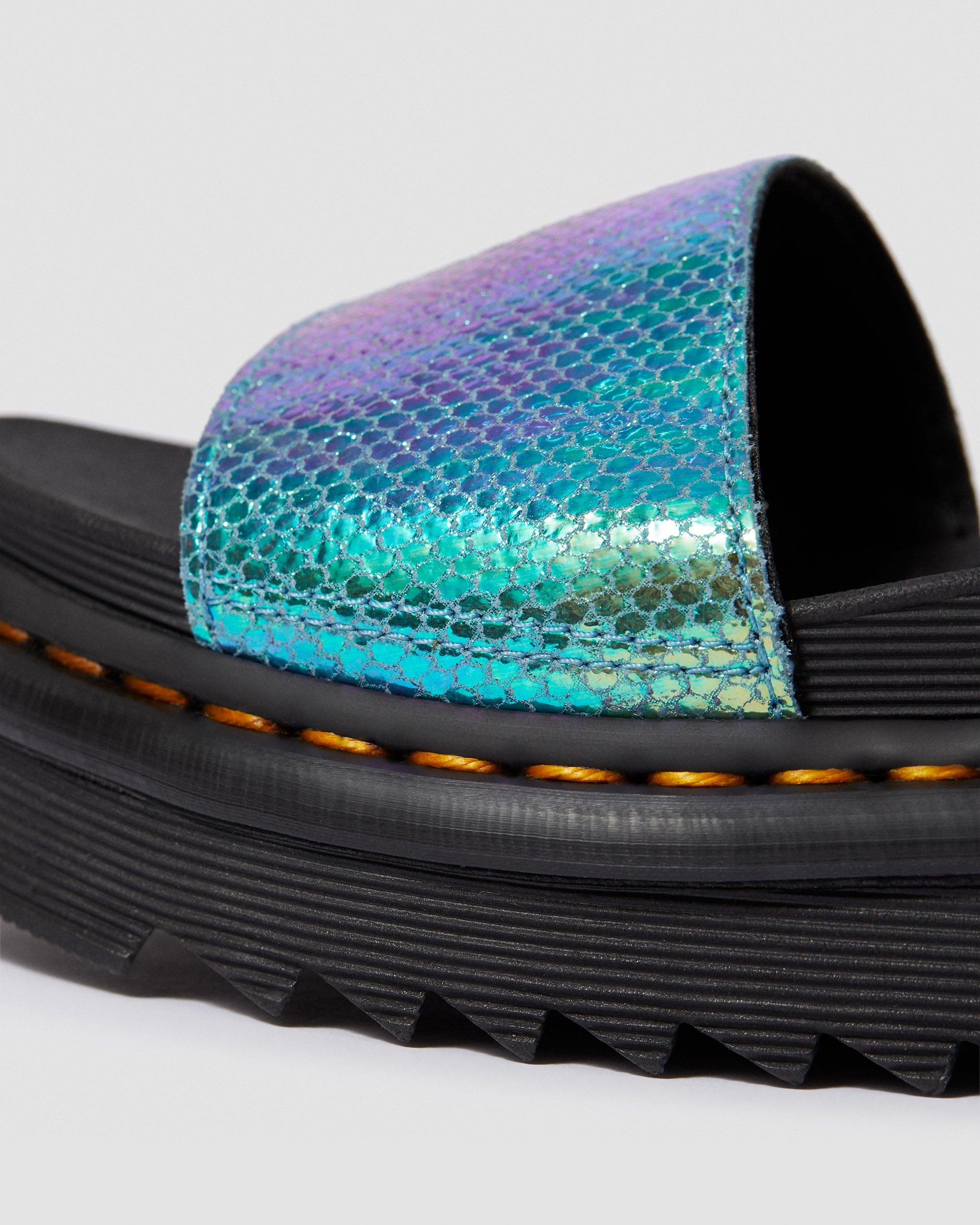 vegan voss iridescent strap sandals