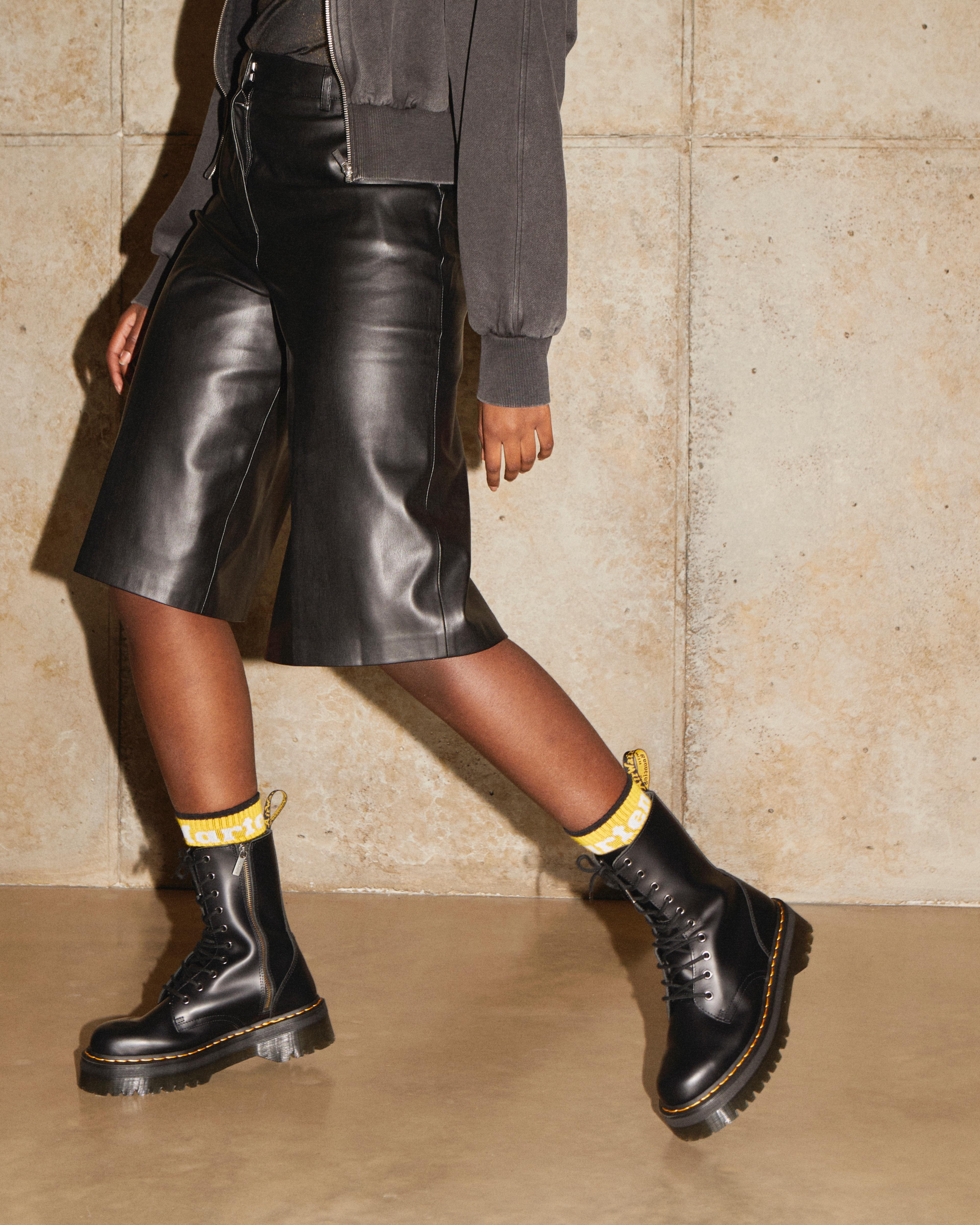Dr Martens Womens Polished Smooth Jadon Boots - Black Size 6