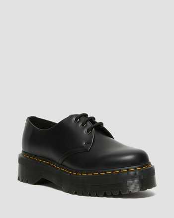 닥터마틴 1461 플랫폼 슈즈 Dr.Martens 1461 Smooth Leather Platform Shoes,BLACK POLISHED SMOOTH