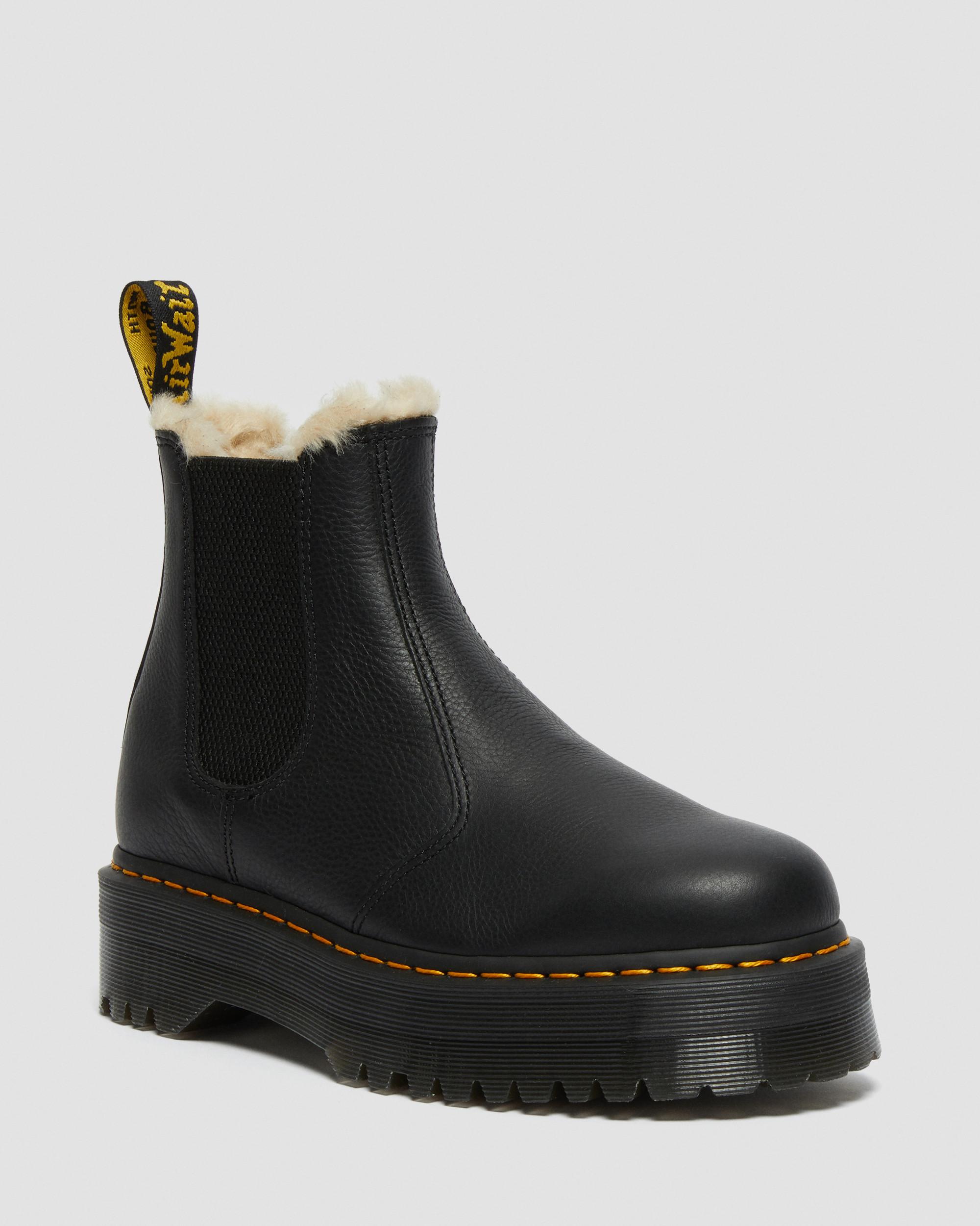 fur trimmed boots uk