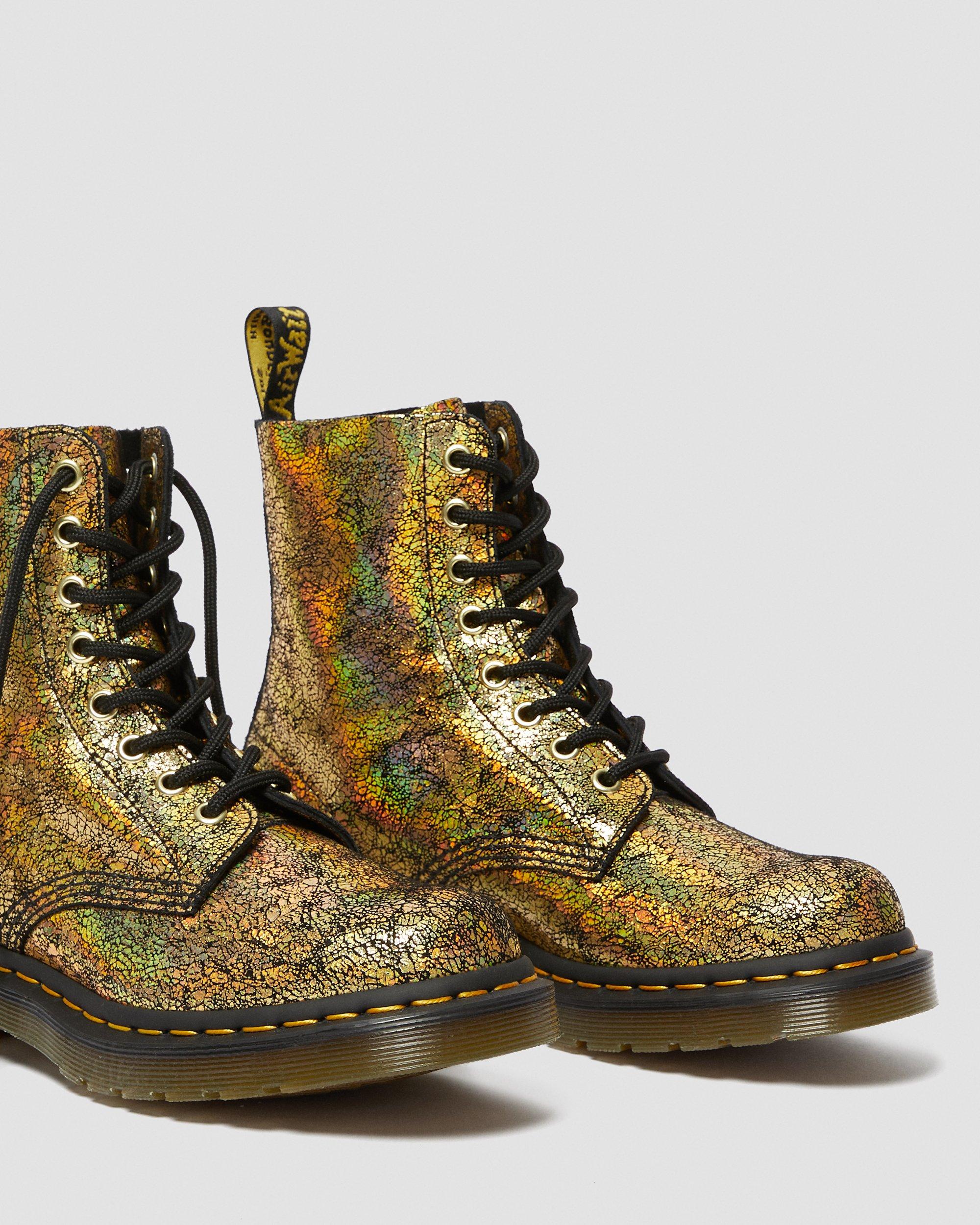 dr martens iridescent boots