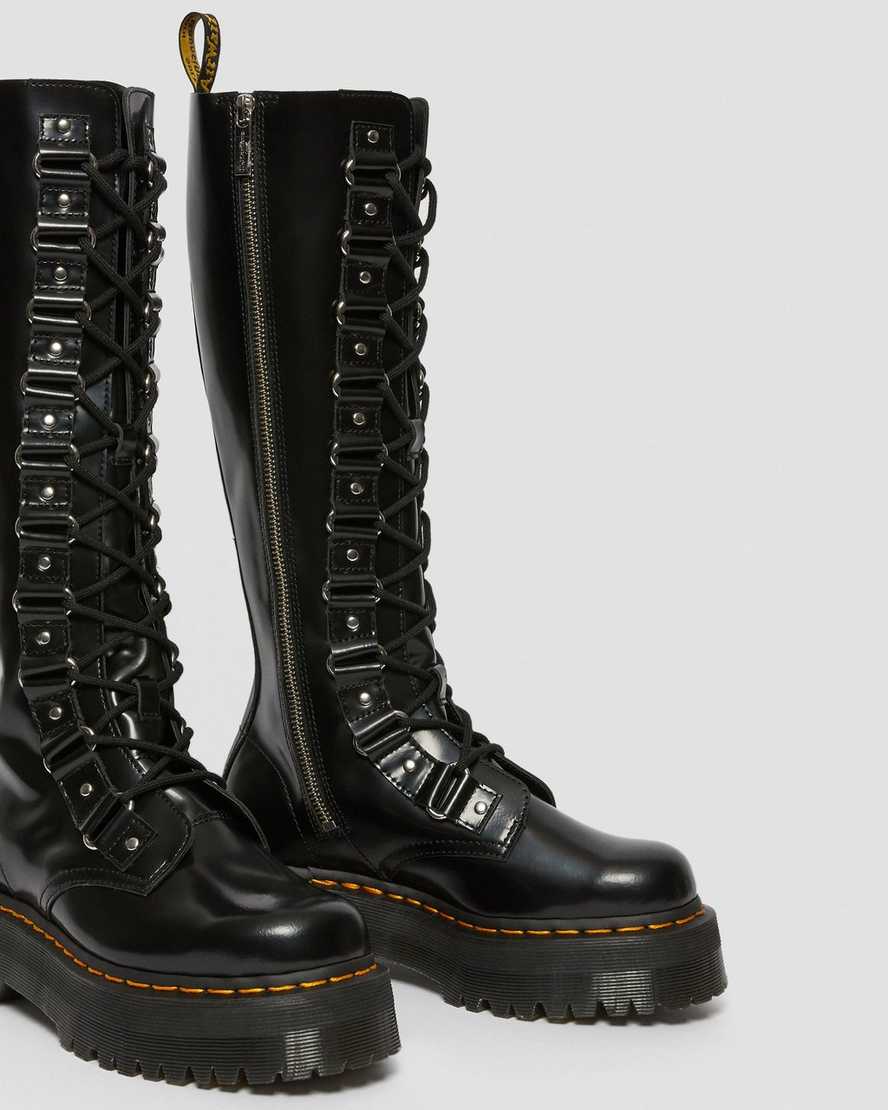 1B60 Xl Women's Leather Knee High Platform Boots | Dr. Martens