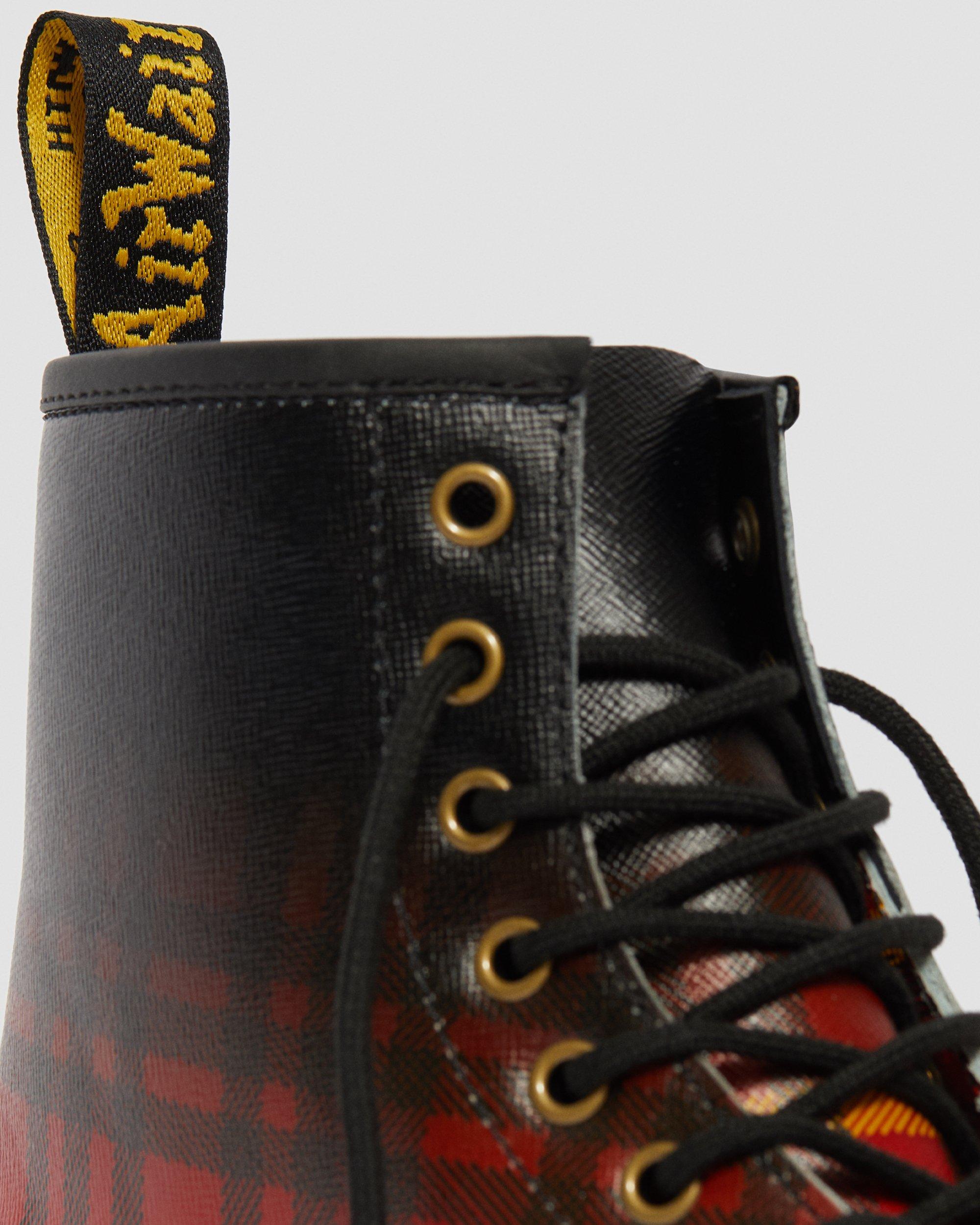 doc marten tartan boots
