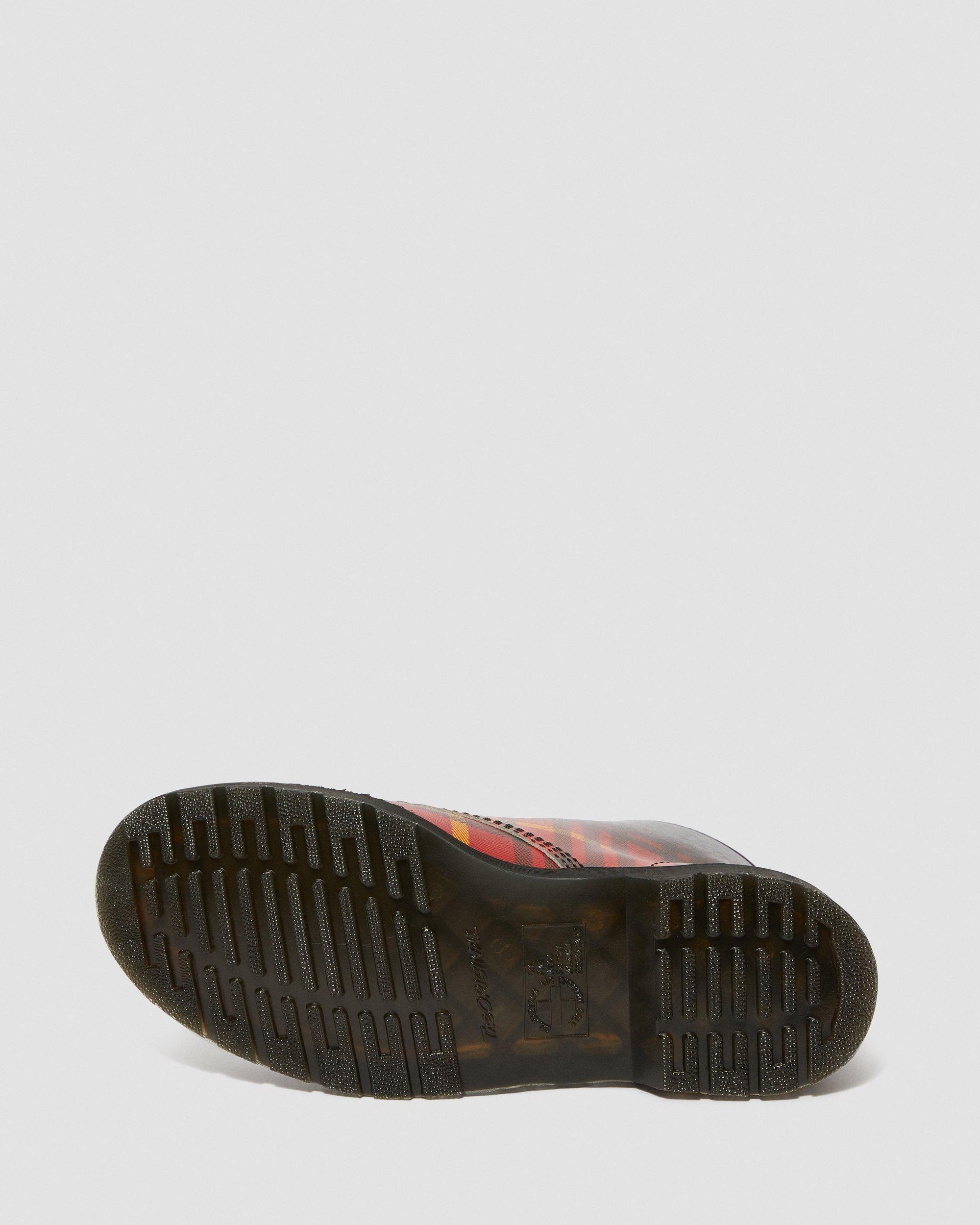 1460 tartan leather ankle boots