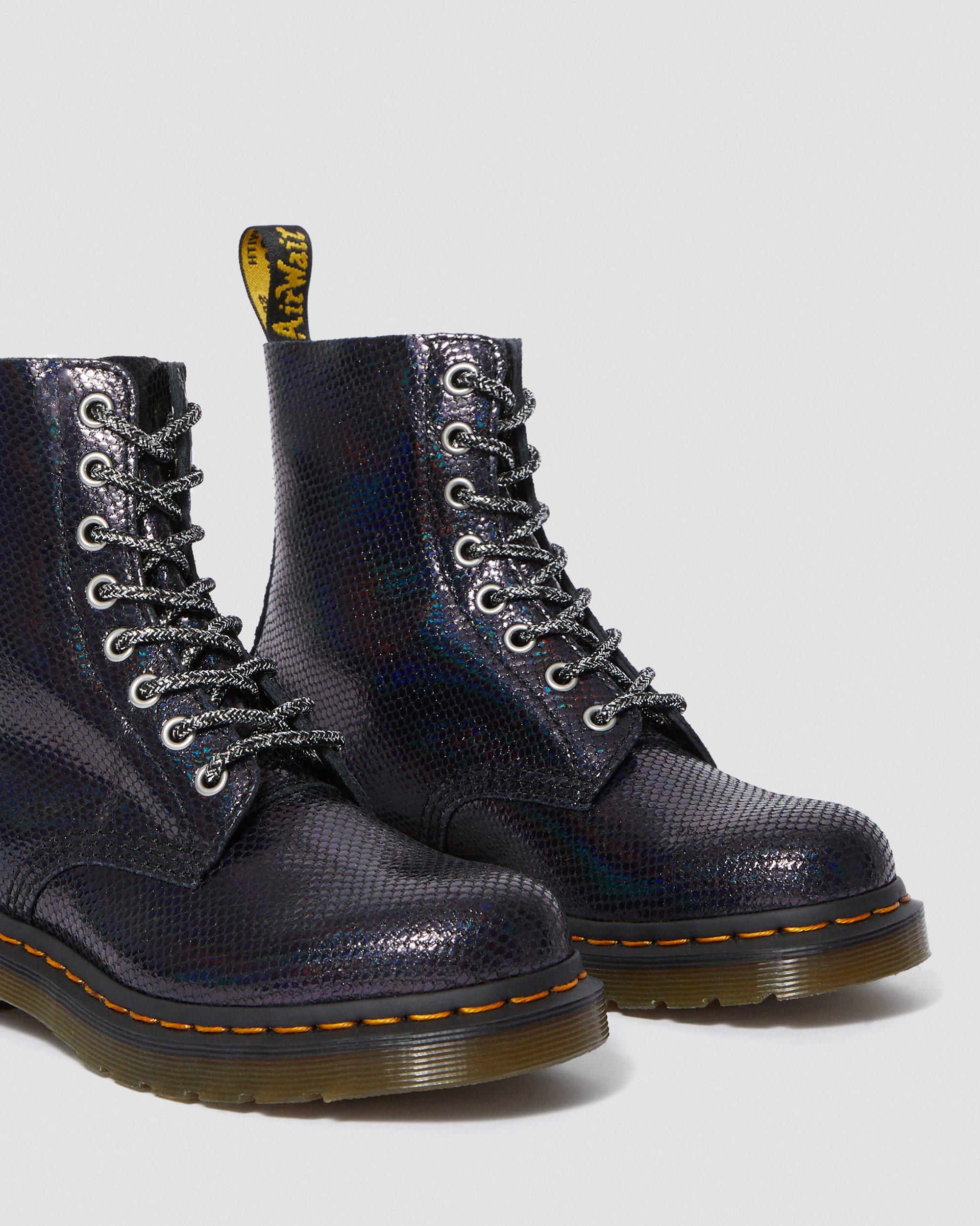 vegan 1460 pascal iridescent ankle boots