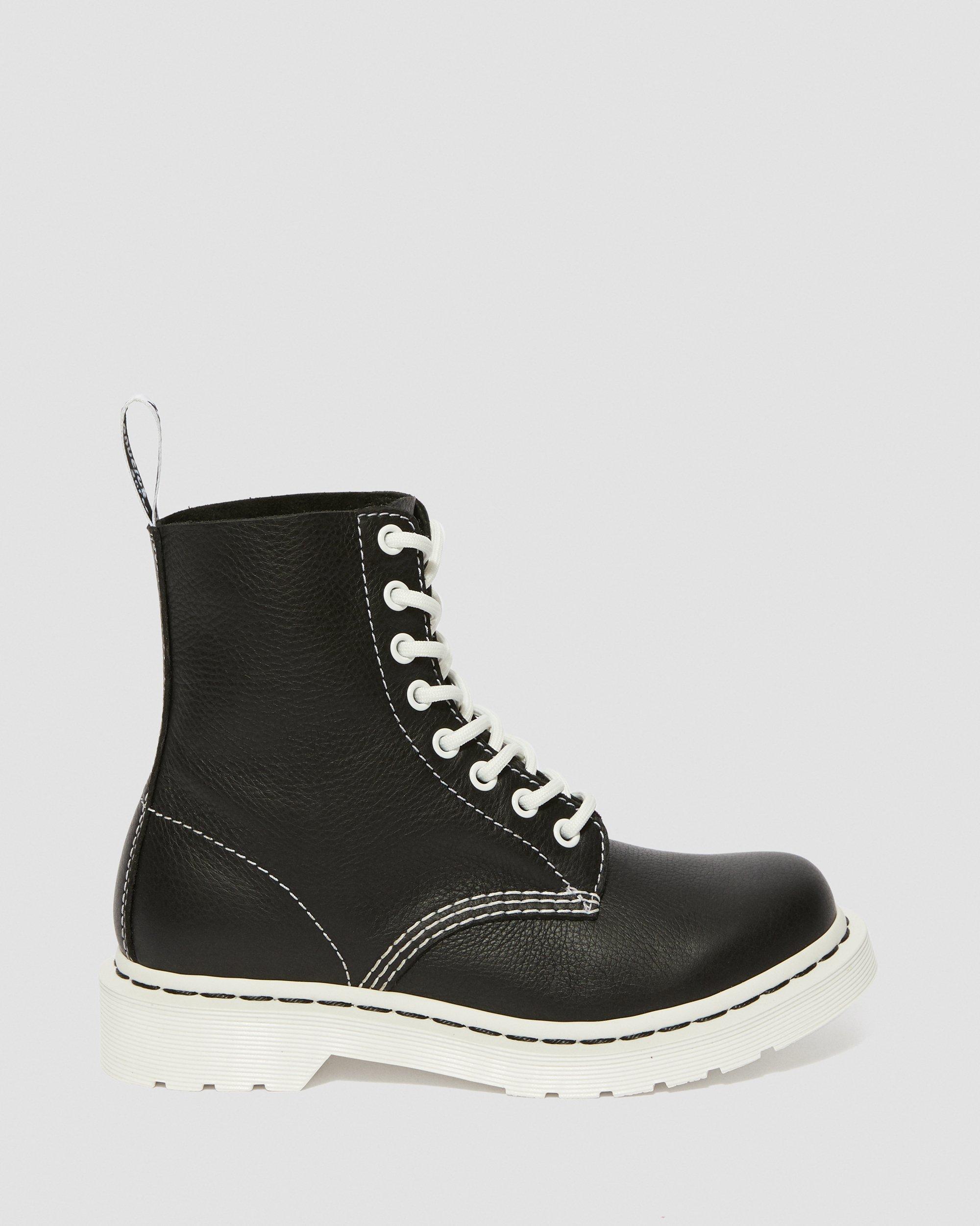dr martens shoes black and white