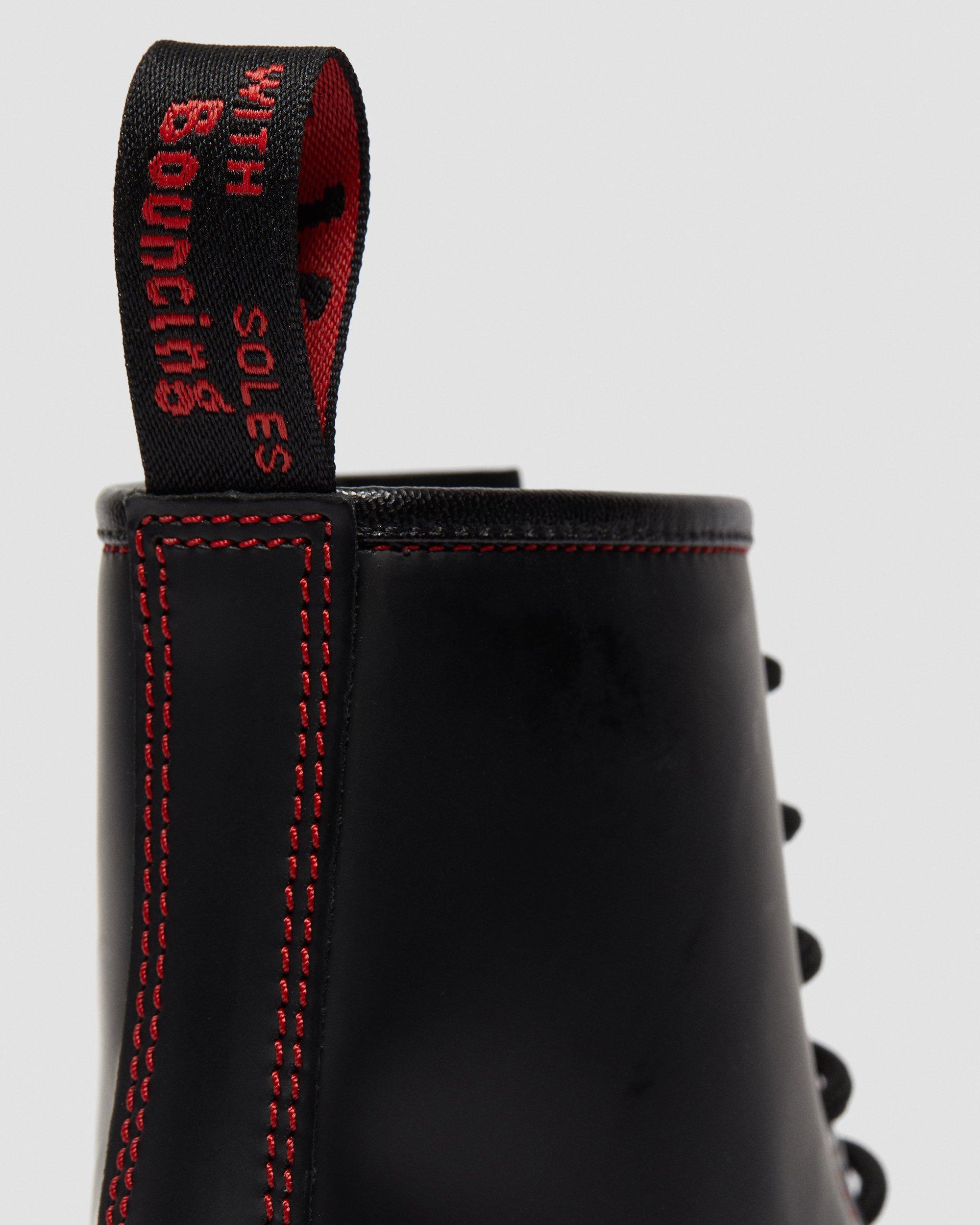 1460 contrast stitch leather boots