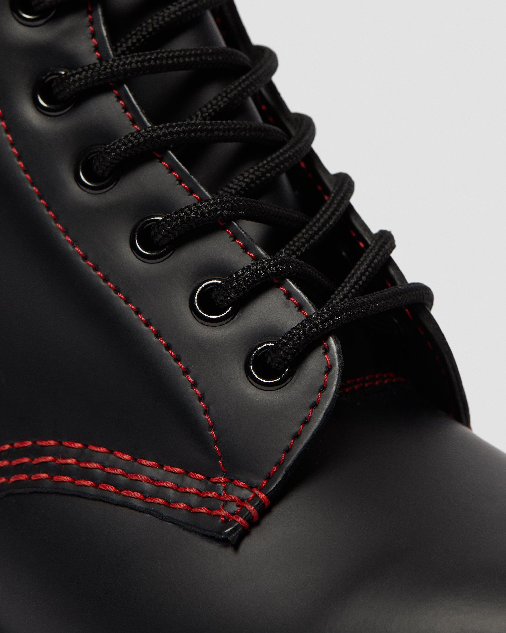 1460 contrast stitch leather boots
