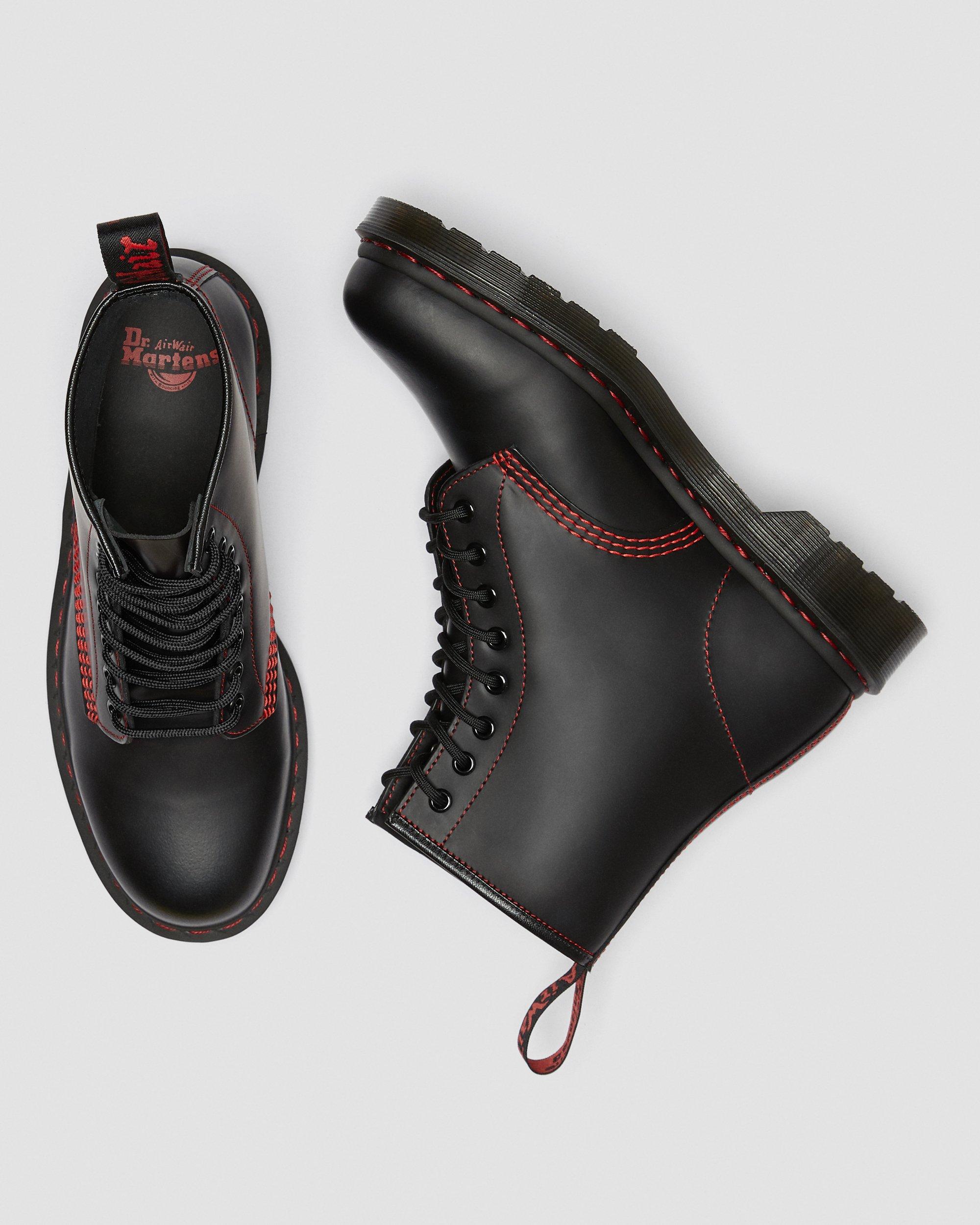1460 contrast stitch leather boots