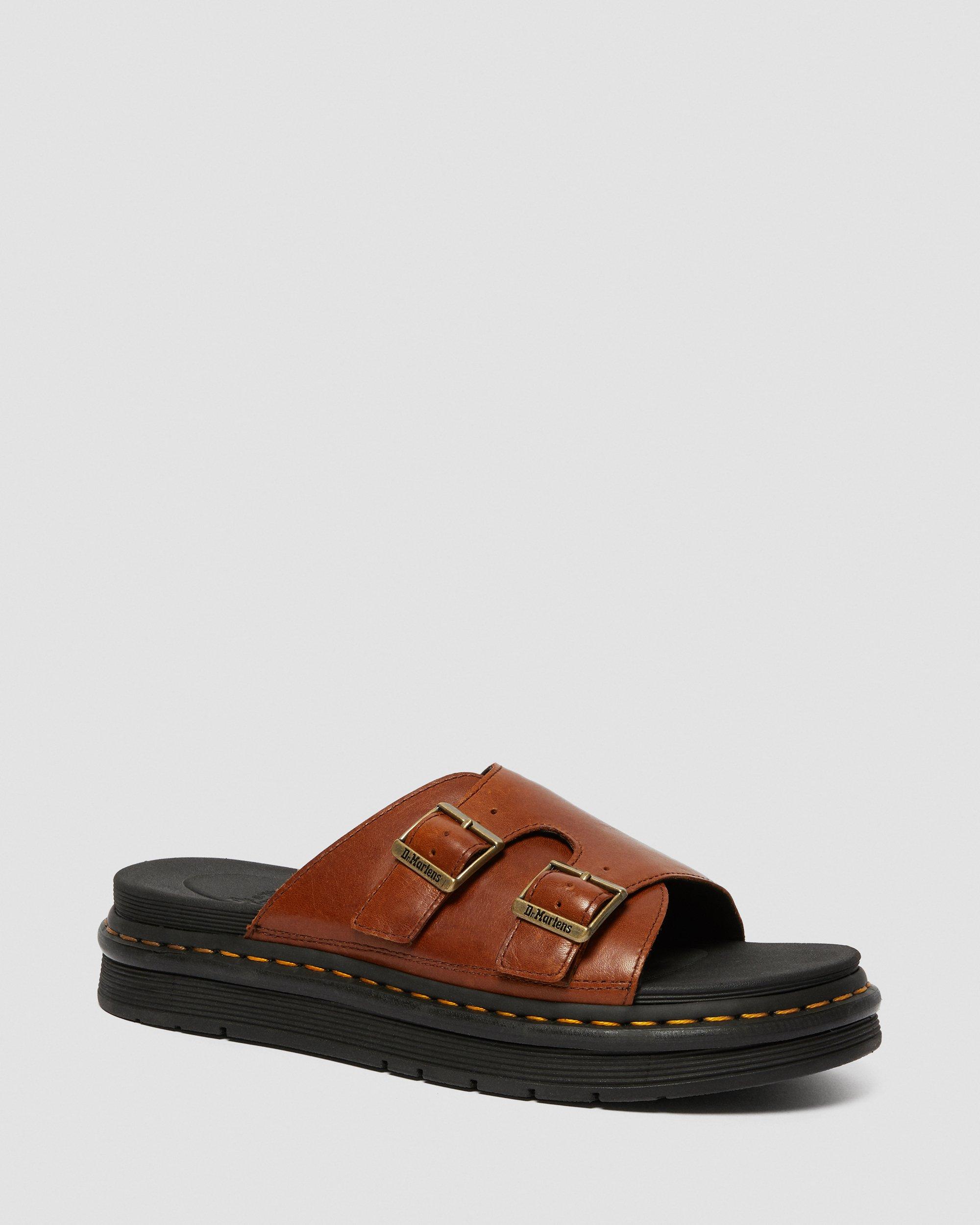 Dax Men's Luxor Leather Slide Sandals 