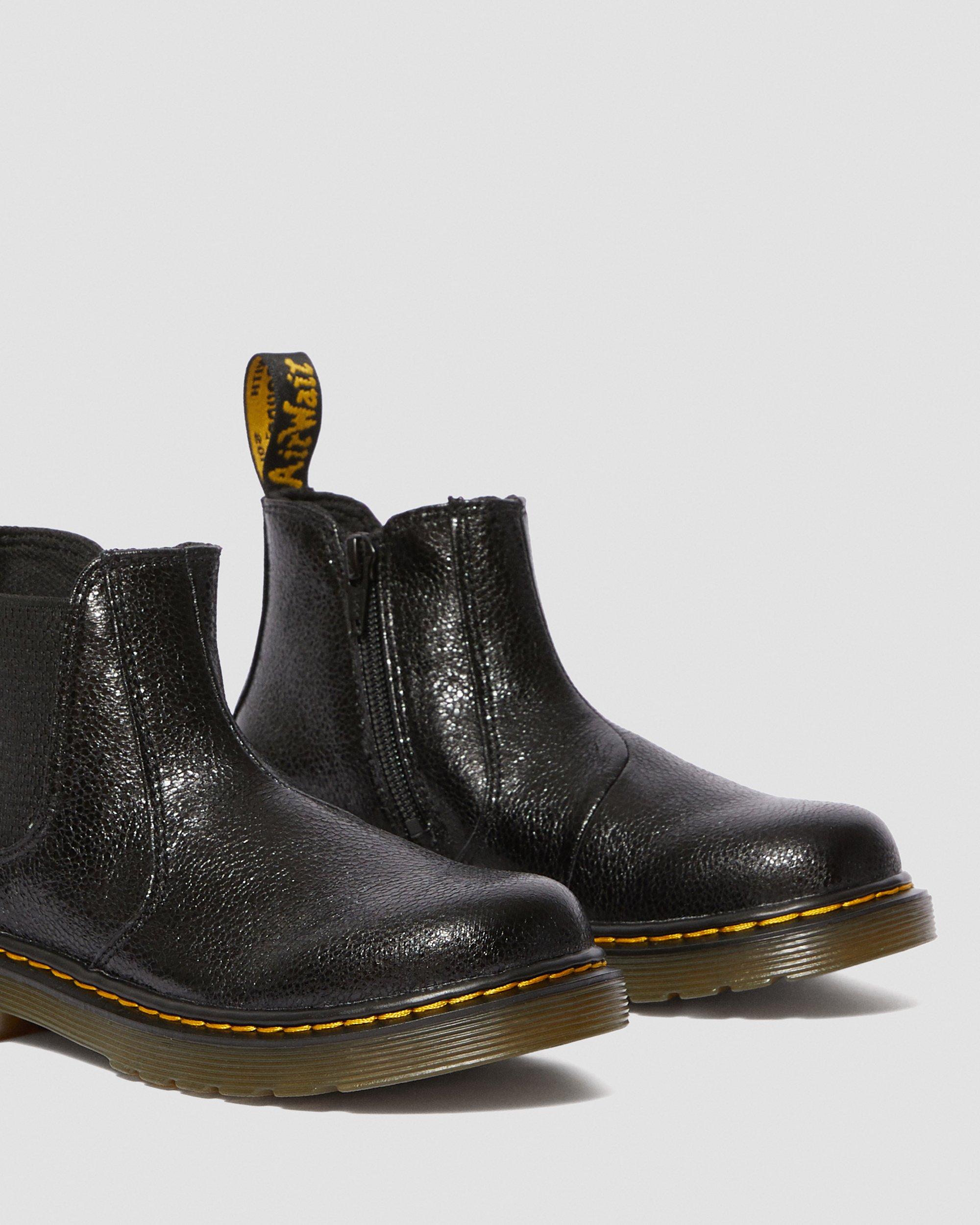 metallic chelsea boots