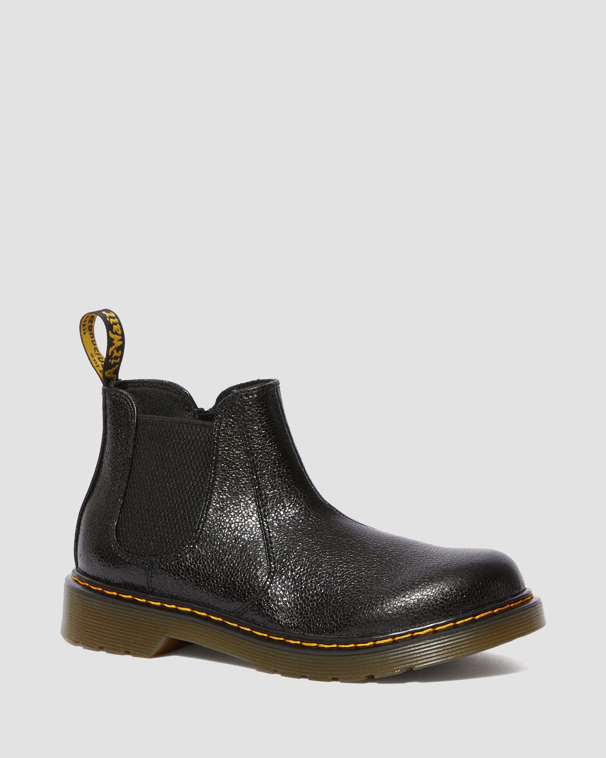 metallic chelsea boots
