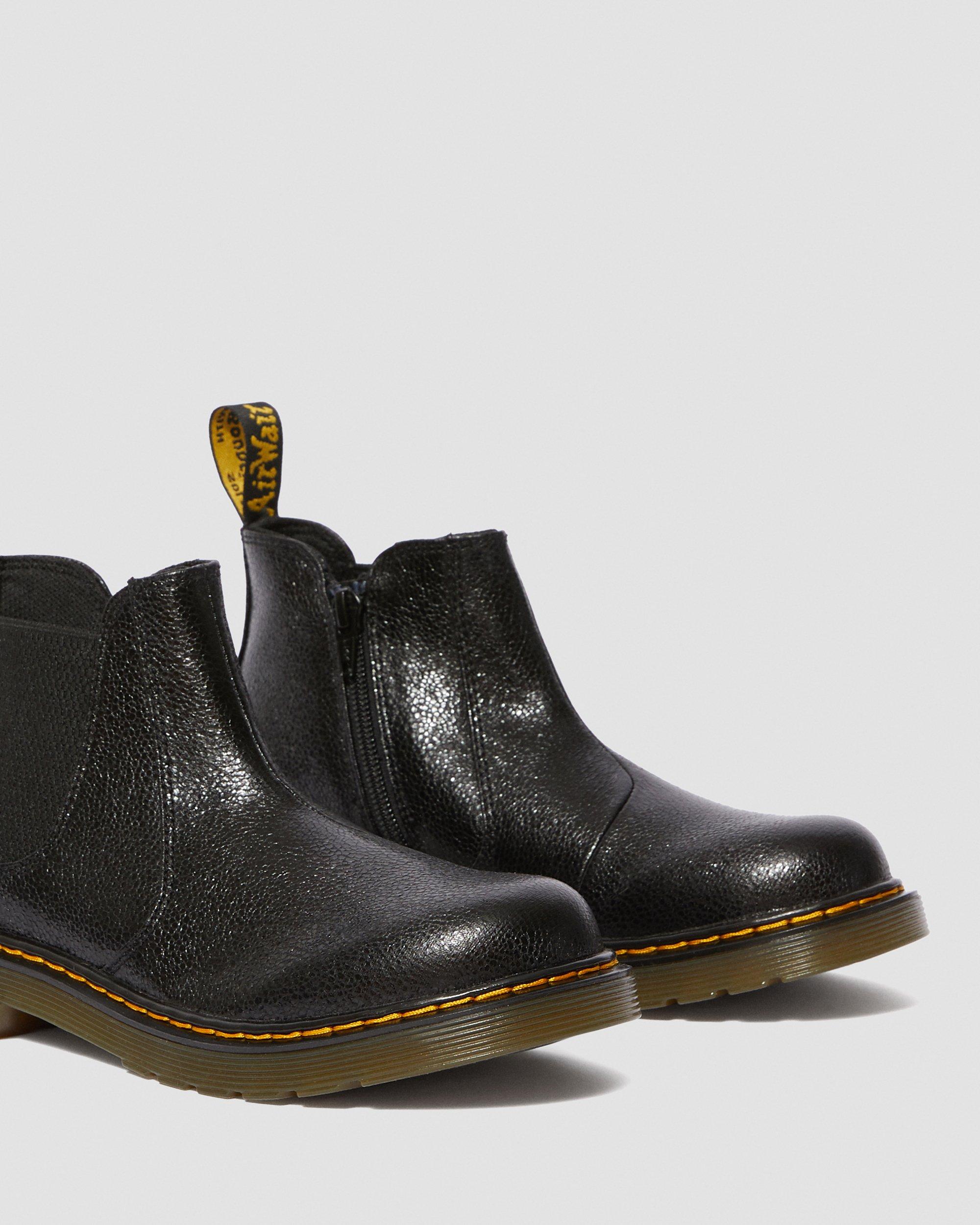 metallic chelsea boots