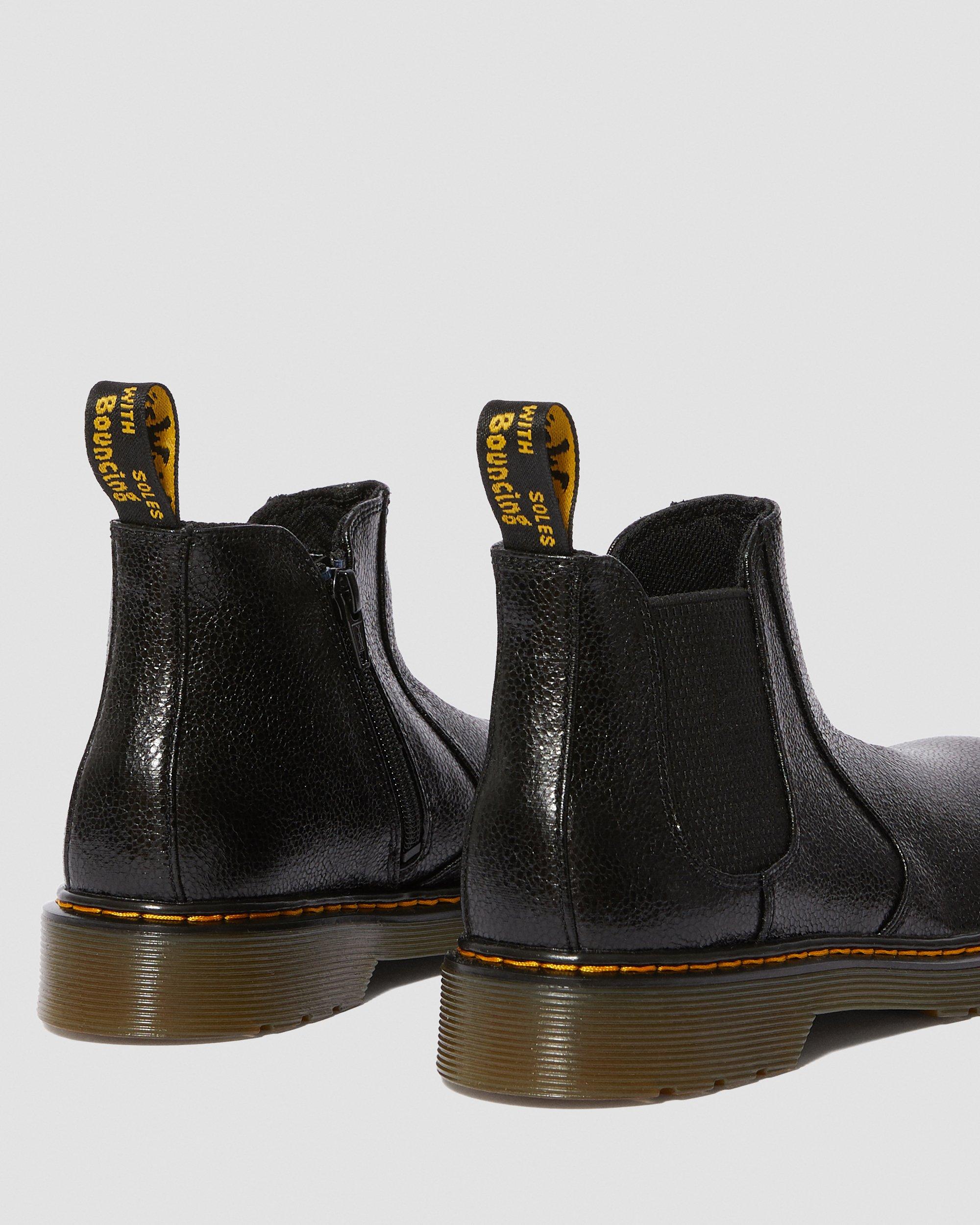metallic chelsea boots