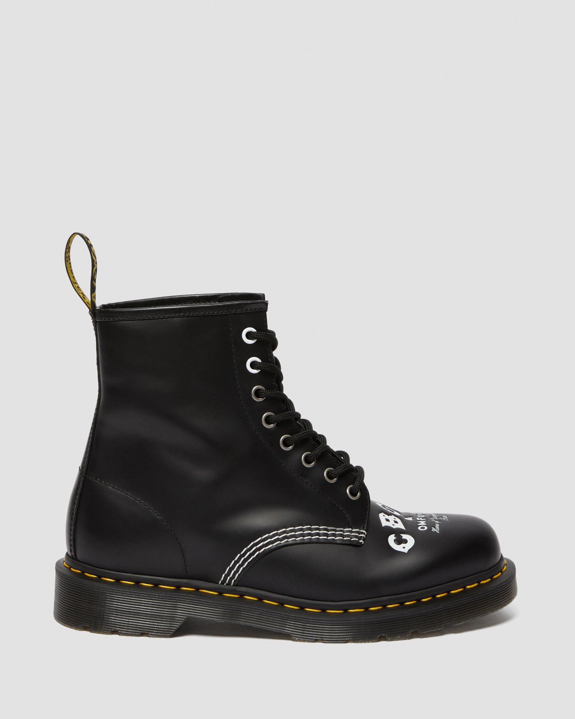 1460 CBGB EMBOSSED LEATHER ANKLE BOOTS | Dr. Martens