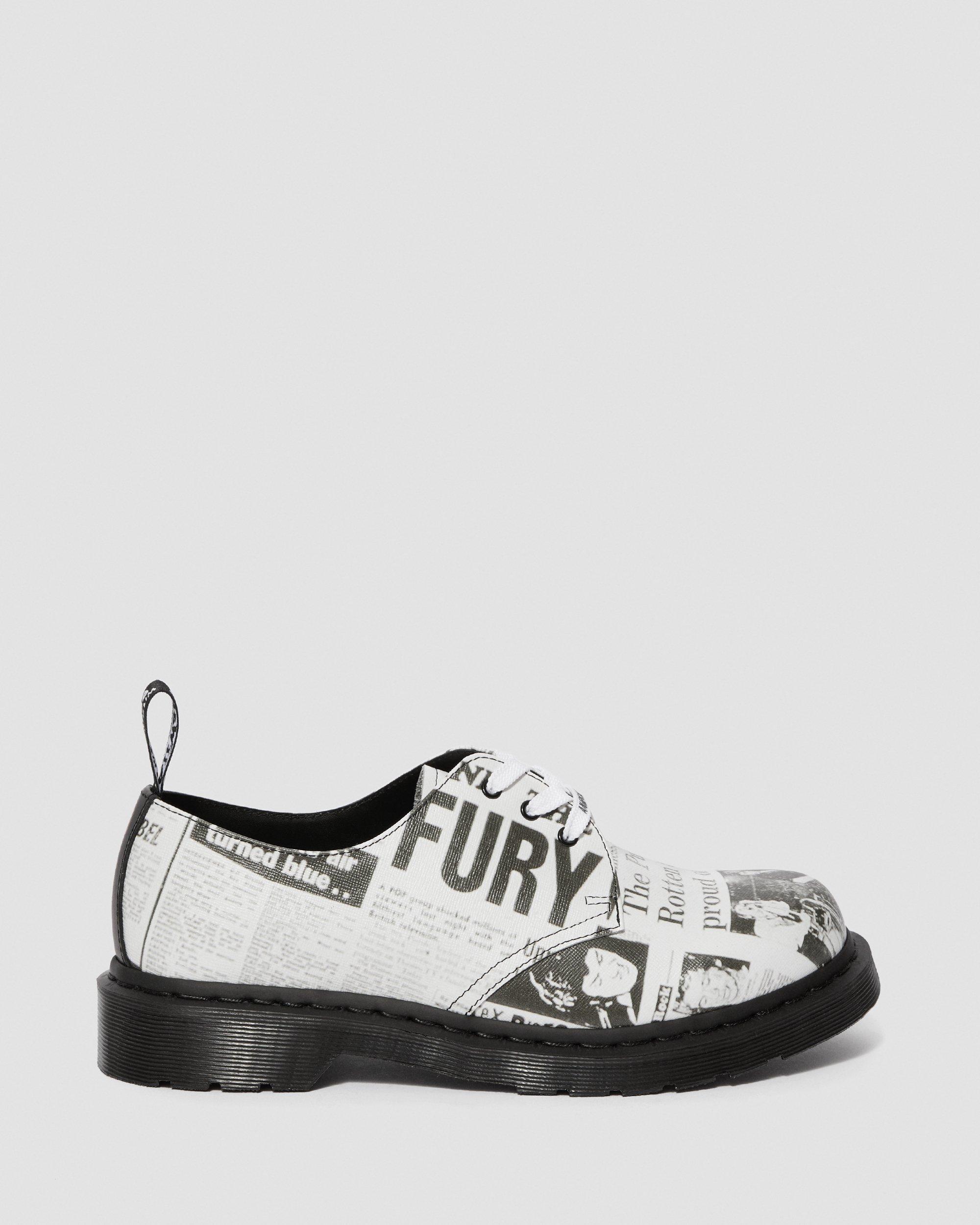 Sex Pistols Leather Printed Oxford Shoes Dr. Martens