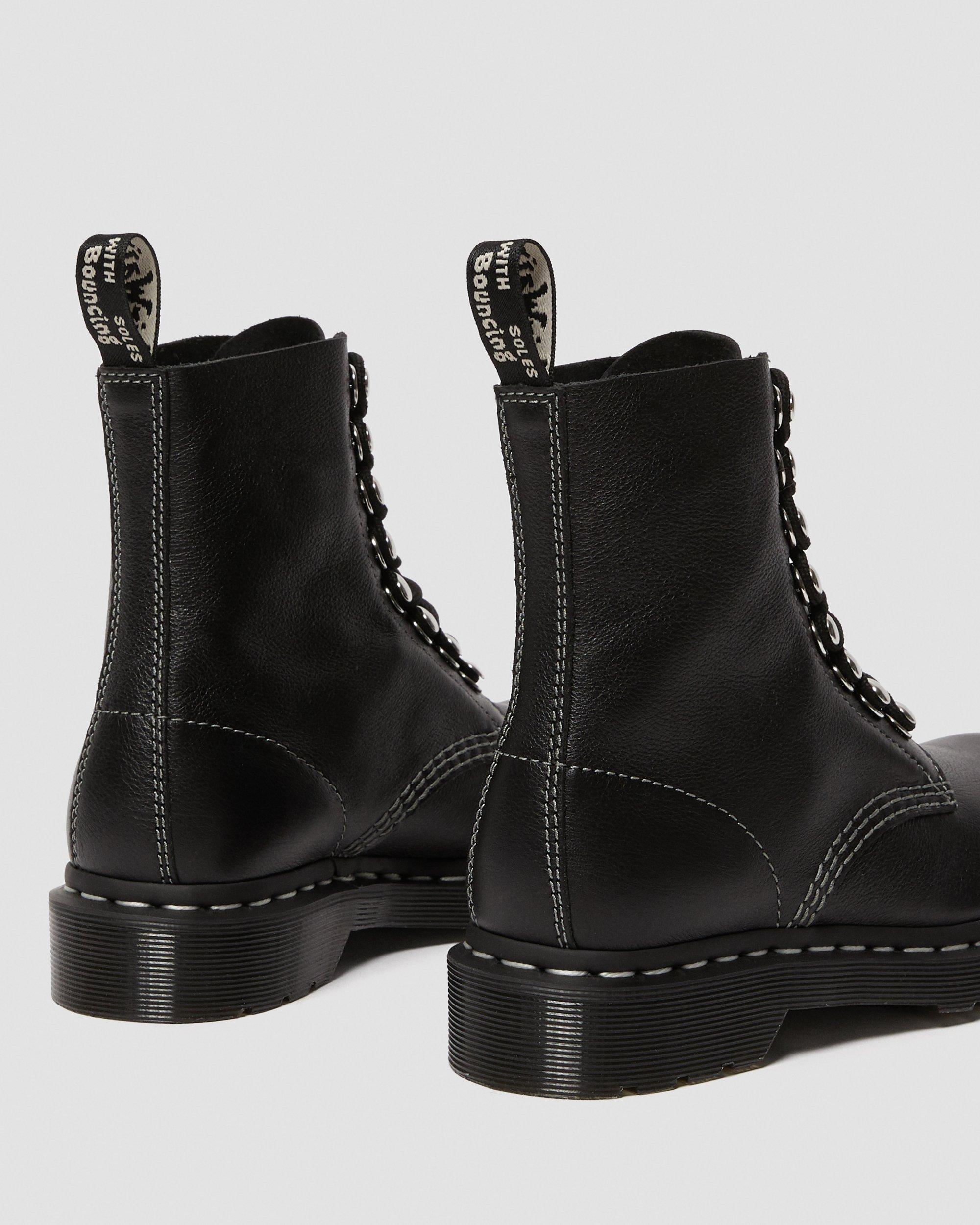 1460 PASCAL HARDWARE VIRGINIA LEATHER ANKLE BOOTS | Dr. Martens