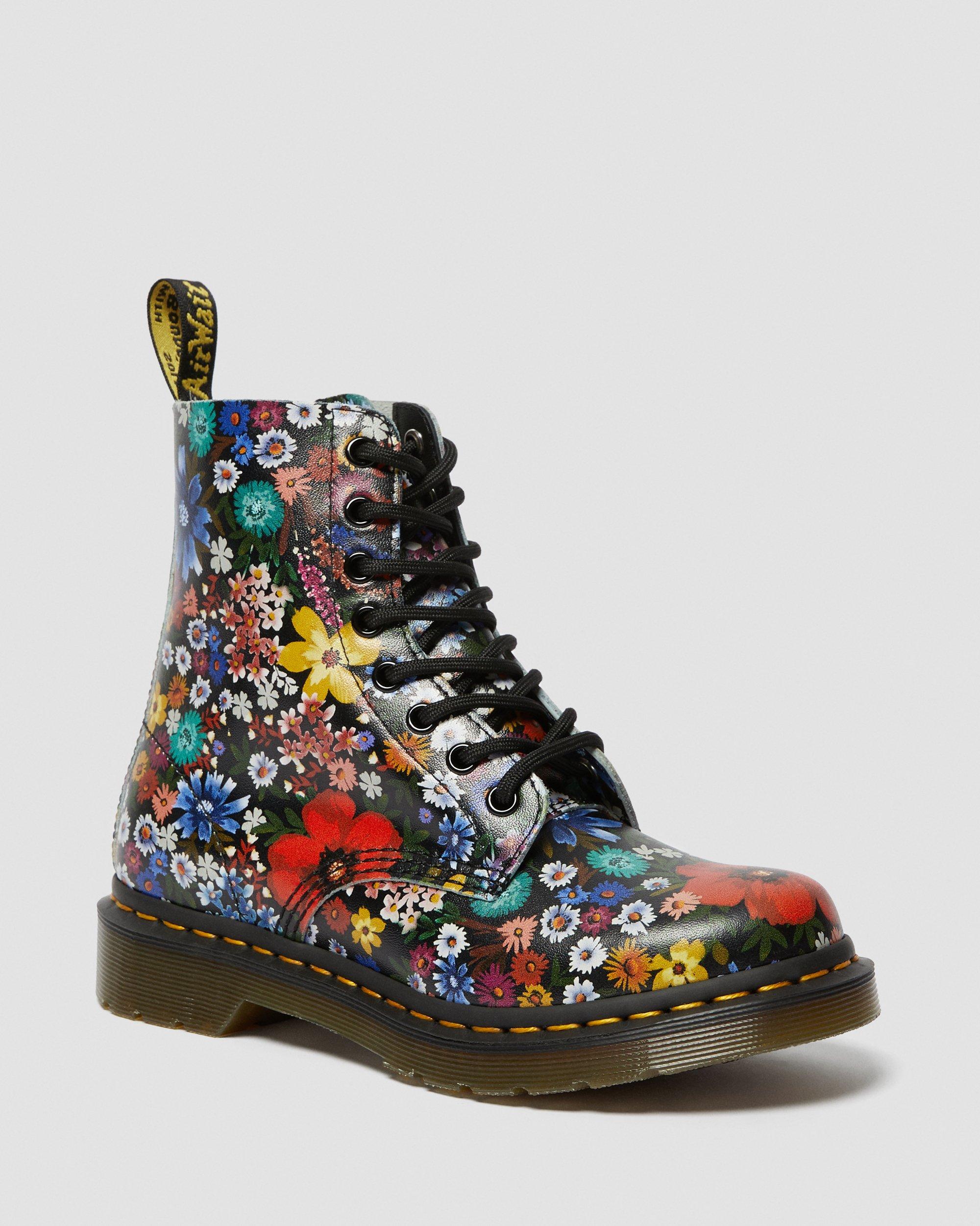 1460 power floral leather boot