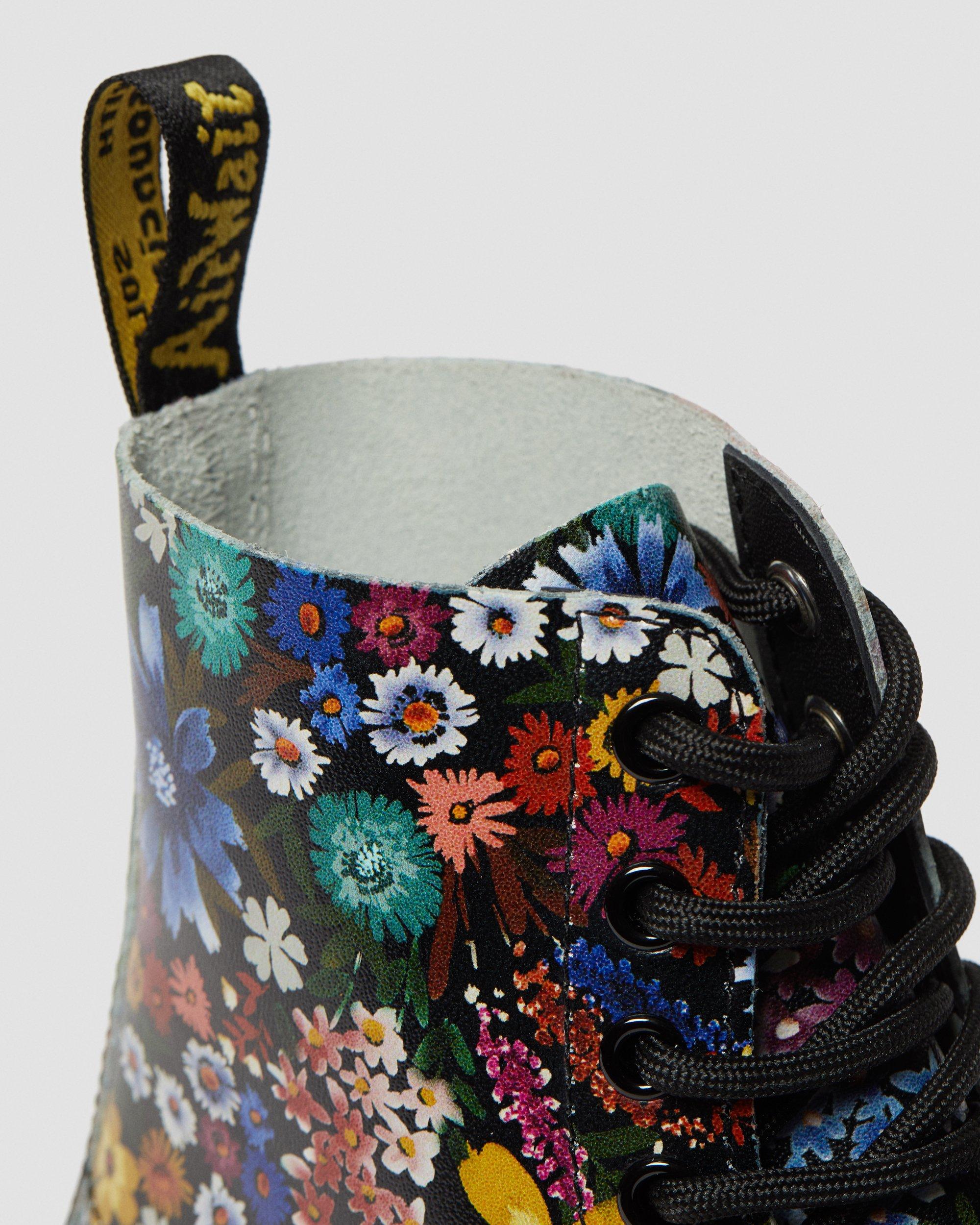 Buy > doc martens flower print boots > in stock
