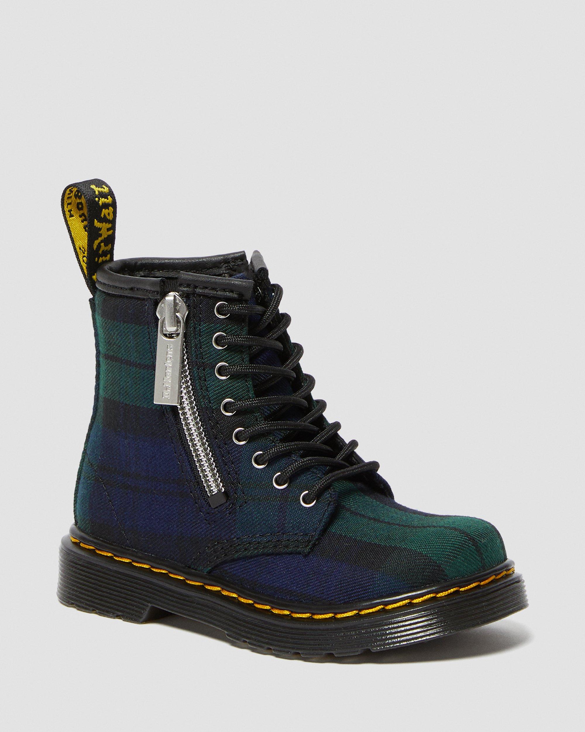 dr martens tartan canvas
