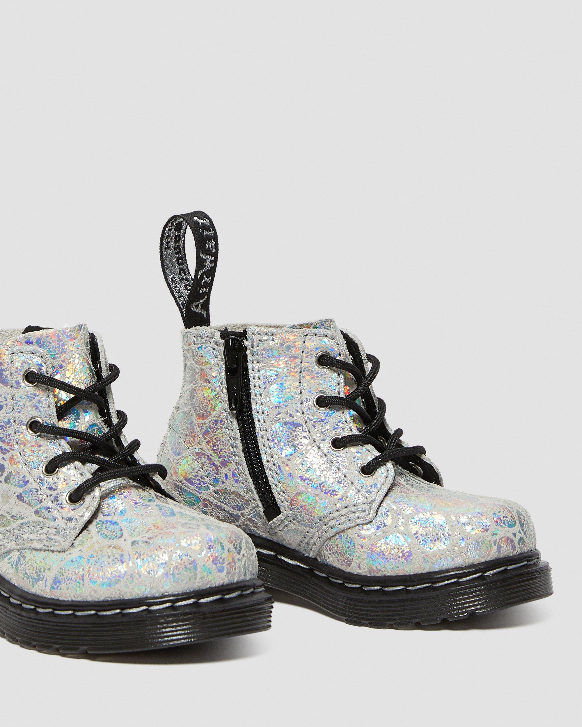 Infant 1460 Metallic Suede Boots | Dr. Martens