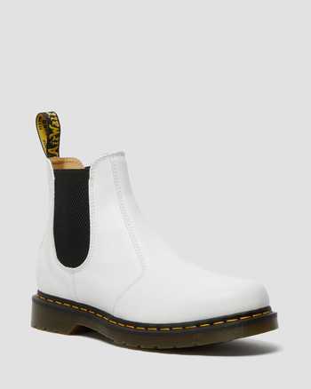 닥터마틴 2976 첼시 부츠 Dr.Martens 2976 Yellow Stitch Smooth Leather Chelsea Boots,WHITE SMOOTH LEATHER