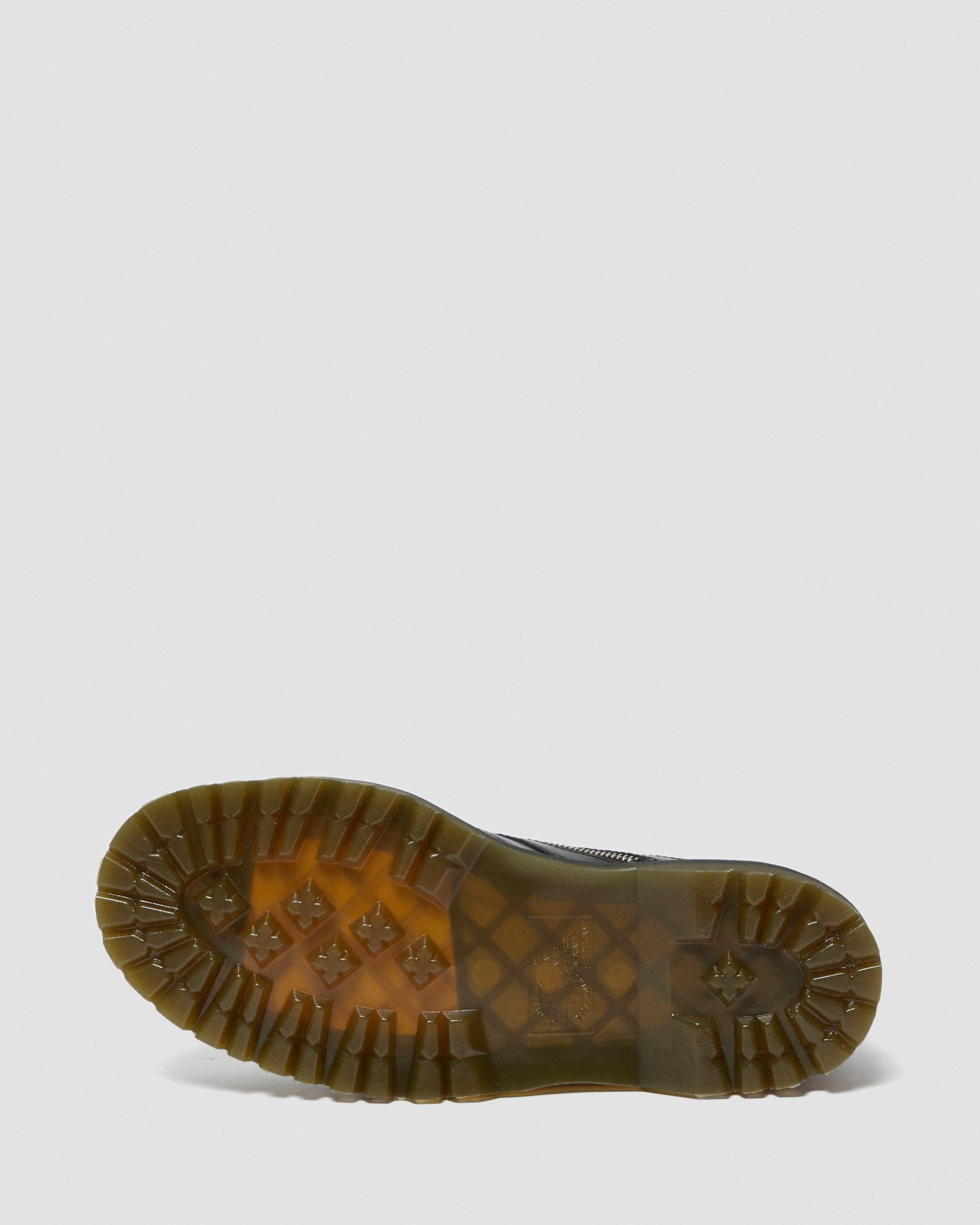 1461 zip tumbled leather oxford shoes