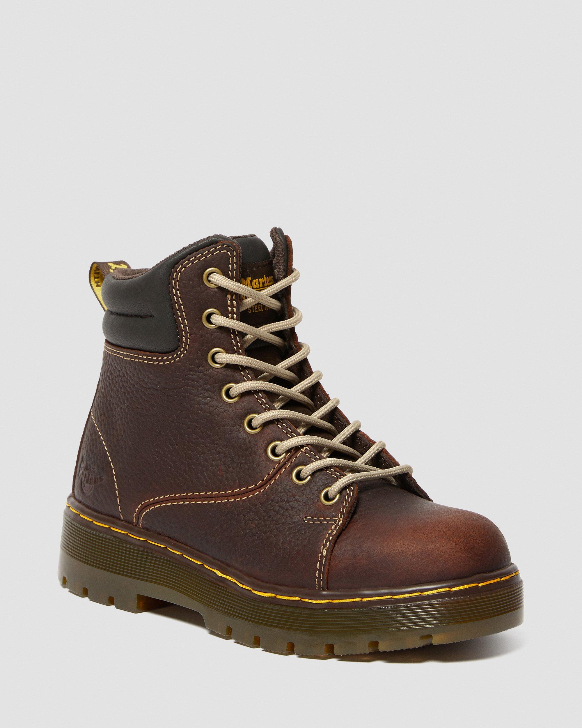 STEEL TOE LEATHER WORK BOOTS | Dr. Martens